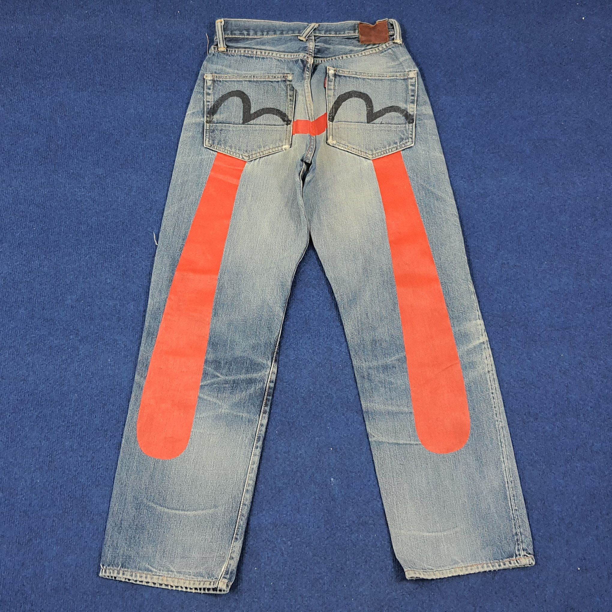 Evisu Vintage Evisu Salvadge Japan Brand Custom Daicock Jeans Size US 27 - 1 Thumbnail