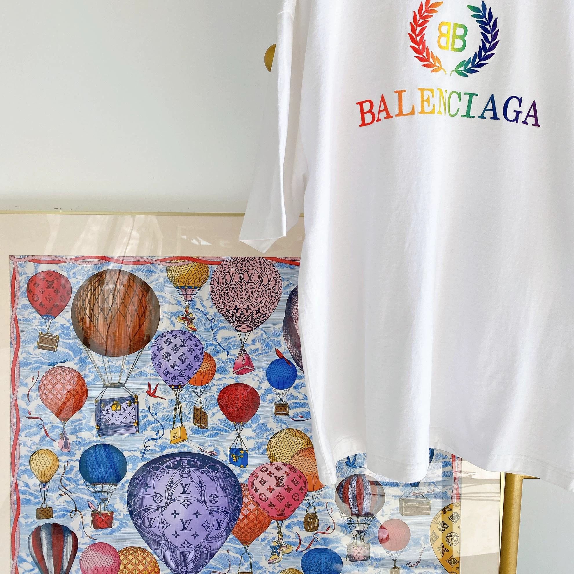 Balenciaga Balenciaga logo white T-shirt M Size US M / EU 48-50 / 2 - 4 Thumbnail