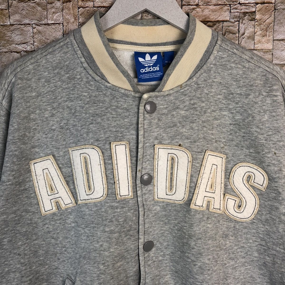 Adidas Adidas vintage Grey Bombers varsity Jacket #A875 Size US M / EU 48-50 / 2 - 9 Thumbnail