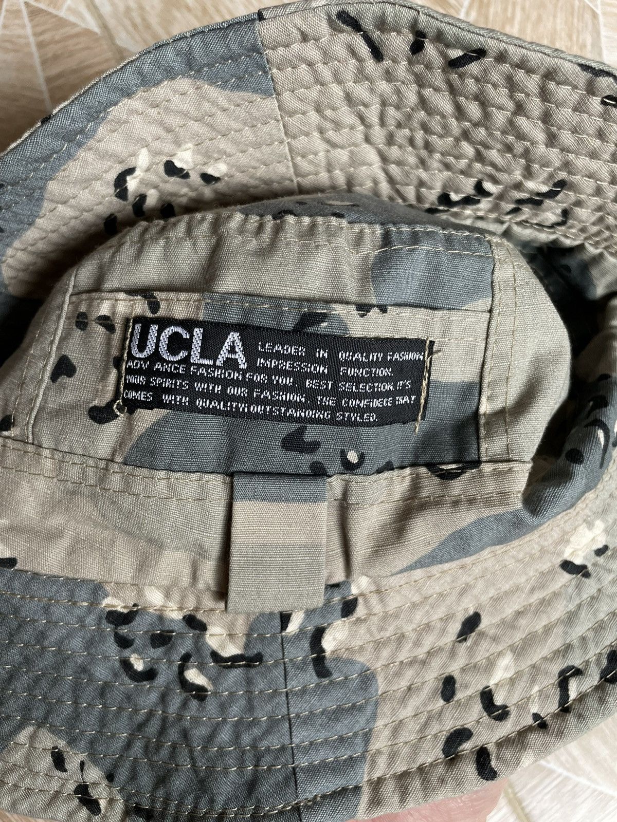 Vintage Rare Y2K Vintage UCLA Military Camo Frozen Snow Bucket Hat Size ONE SIZE - 7 Thumbnail