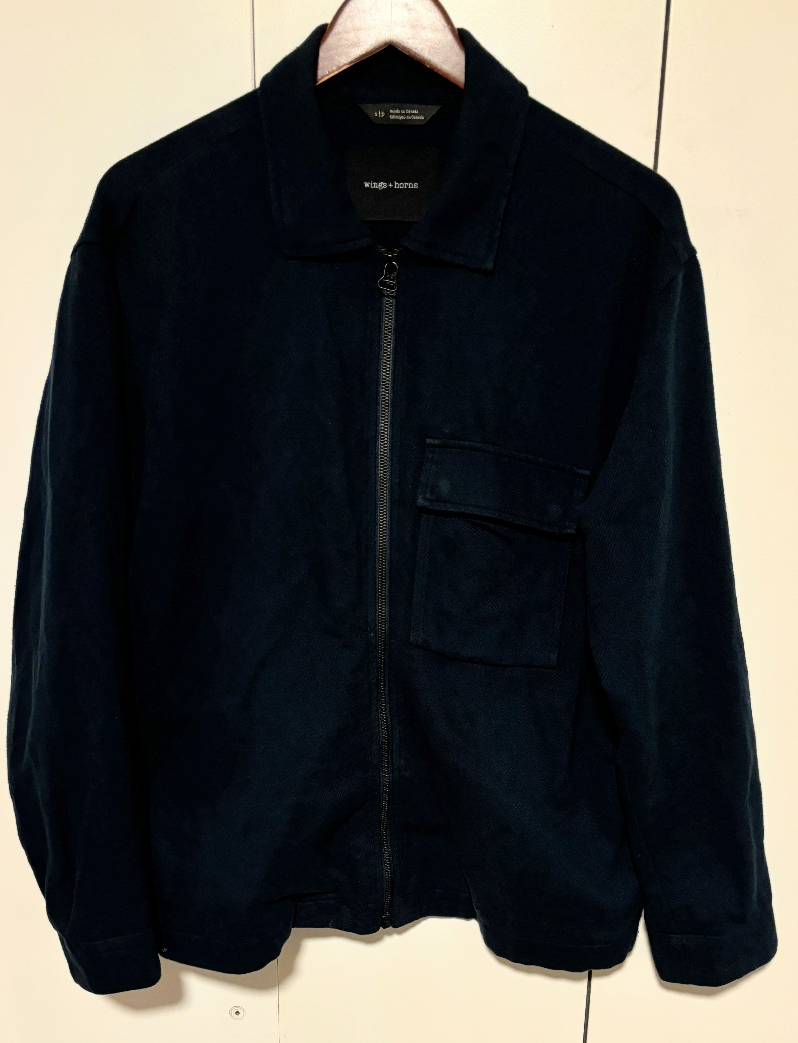Wings + Horns $265 Wings + Horns Blue Utility Flannel Jacket - Medium Size US M / EU 48-50 / 2 - 3 Thumbnail