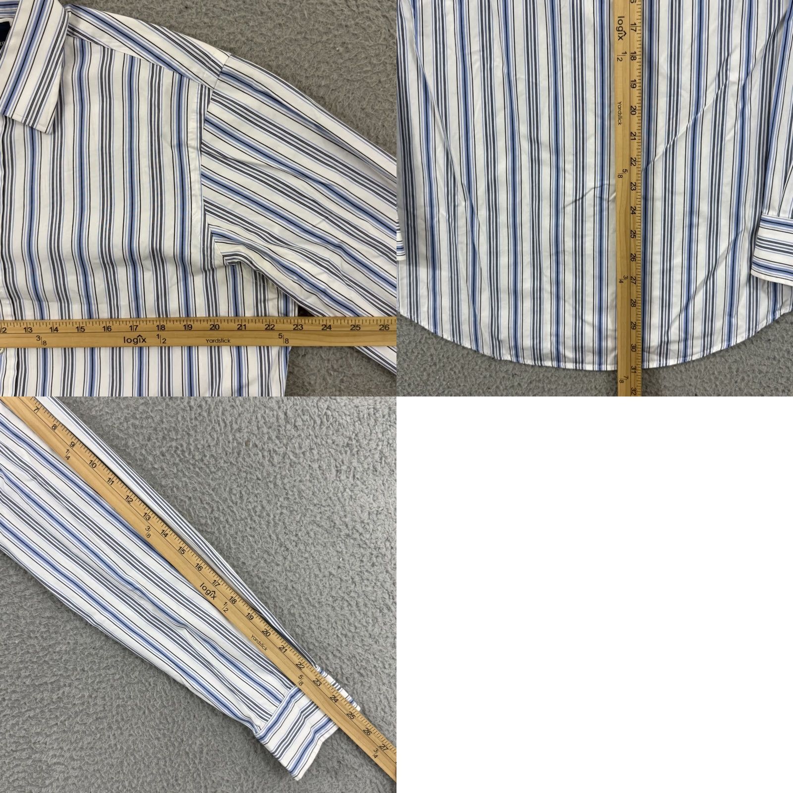 Polo Ralph Lauren VINTAGE Polo Ralph Lauren Shirt Mens Large Blue Long Sleeve Custom Fit Size US L / EU 52-54 / 3 - 8 Thumbnail