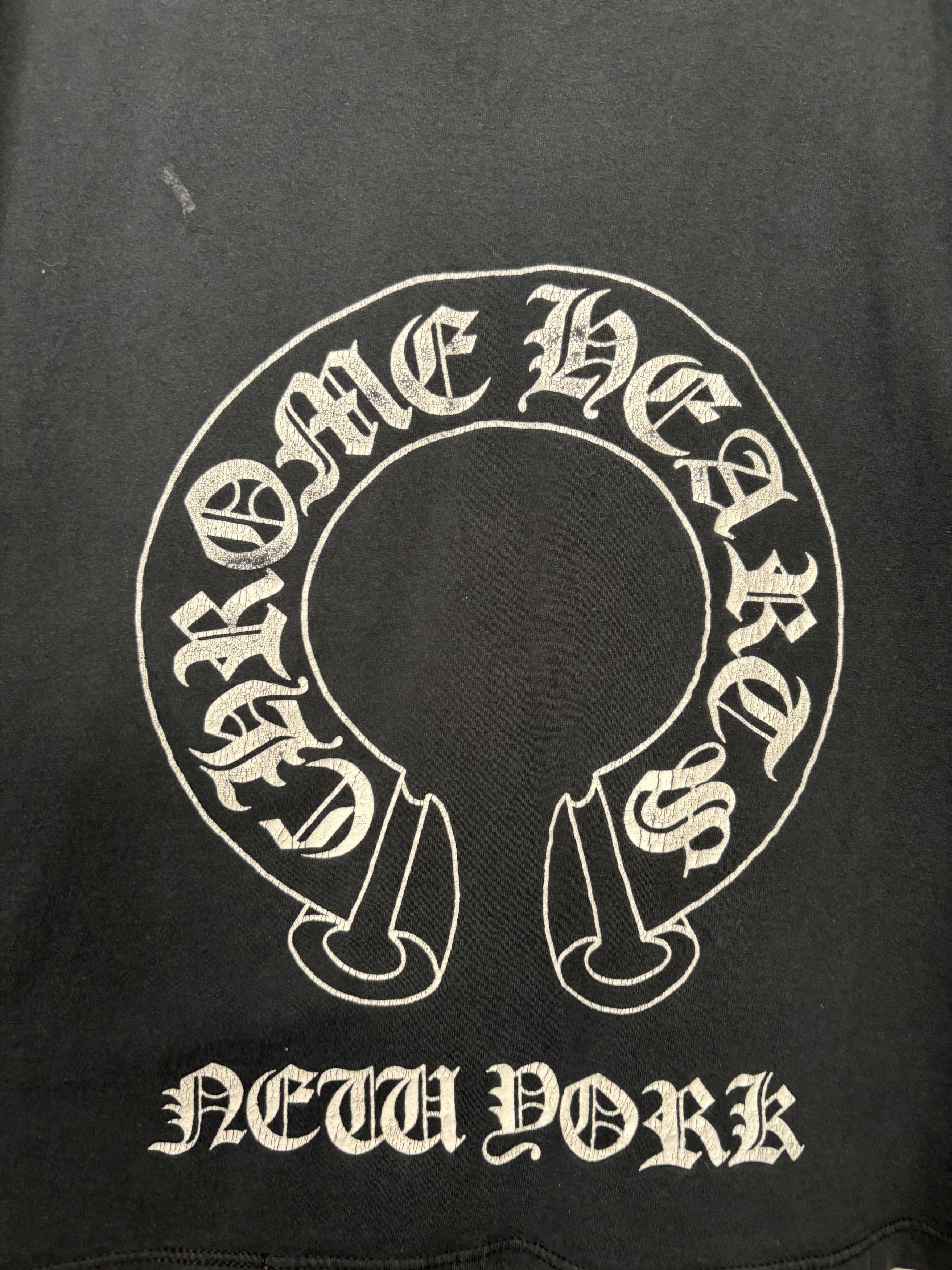 Chrome Hearts 🚭VINTAGE CHROME🚭"NEW YORK" FLAGSHIP LONGSLEEVE TEE Size US XL / EU 56 / 4 - 9 Thumbnail