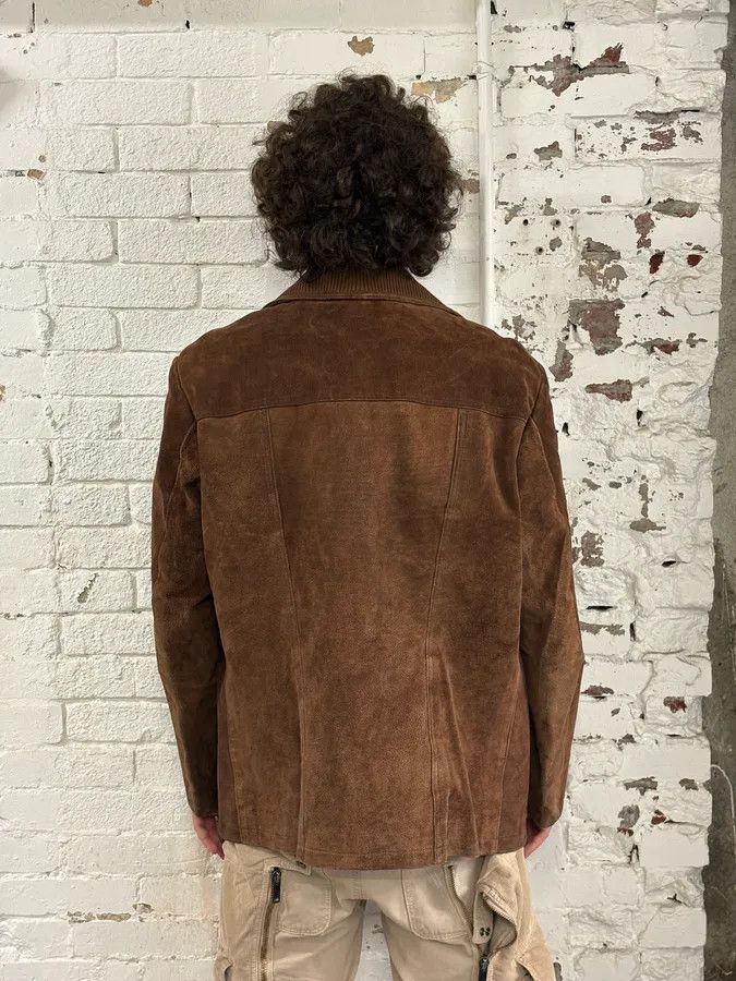 Alexander McQueen 2000s Alexander McQueen Brown Multi-Pocket Suede Leather Jacket Size US L / EU 52-54 / 3 - 3 Thumbnail
