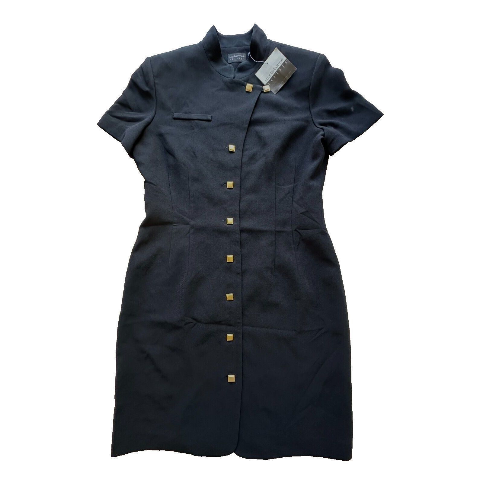 Liz Claiborne Liz Claiborne Garden variety Black Chinese collar Dress 12 Size XL / US 12-14 / IT 48-50 - 1 Thumbnail