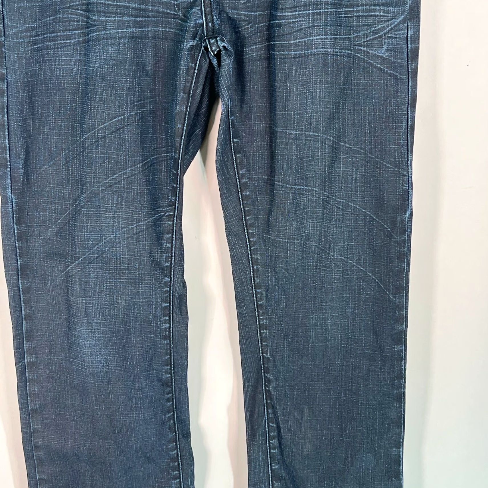 Denime Helix Mens Slim Fit Bootcut Denim Jeans Blue 32x34 Size US 34 / EU 50 - 7 Thumbnail