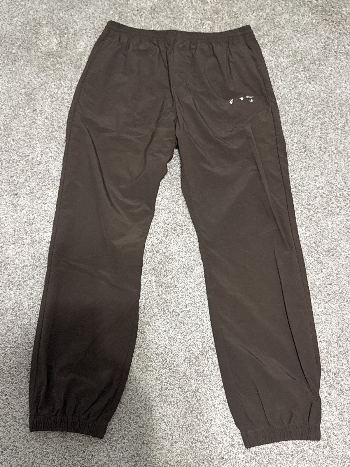 Off-White Off-White Logo Casual Joggers Brown Size US 32 / EU 48 - 1 Thumbnail