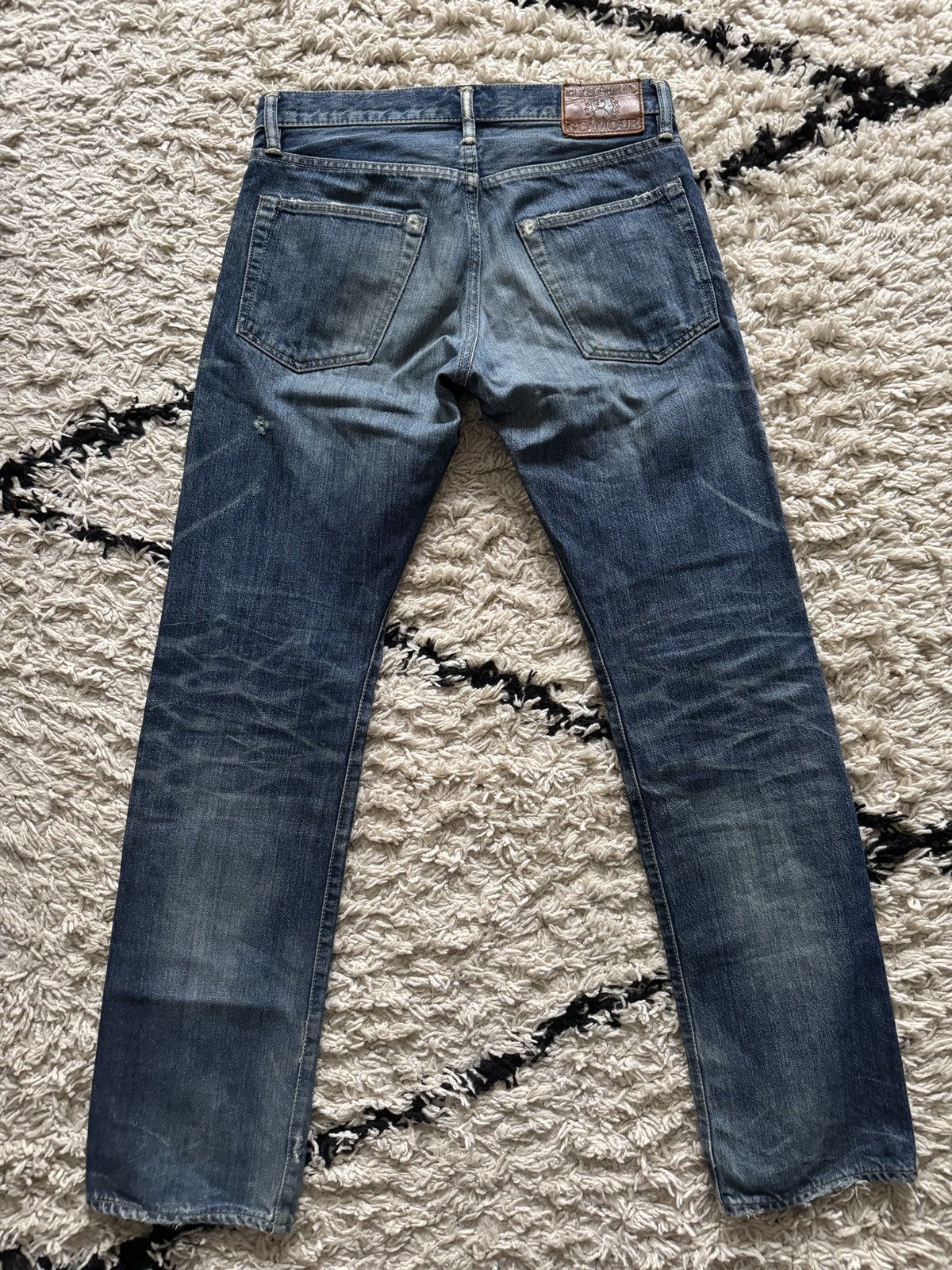 Hysteric Glamour Vintage Hysteric Glamour Faded Blue Wash Distress Jeans Size US 28 / EU 44 - 2 Thumbnail