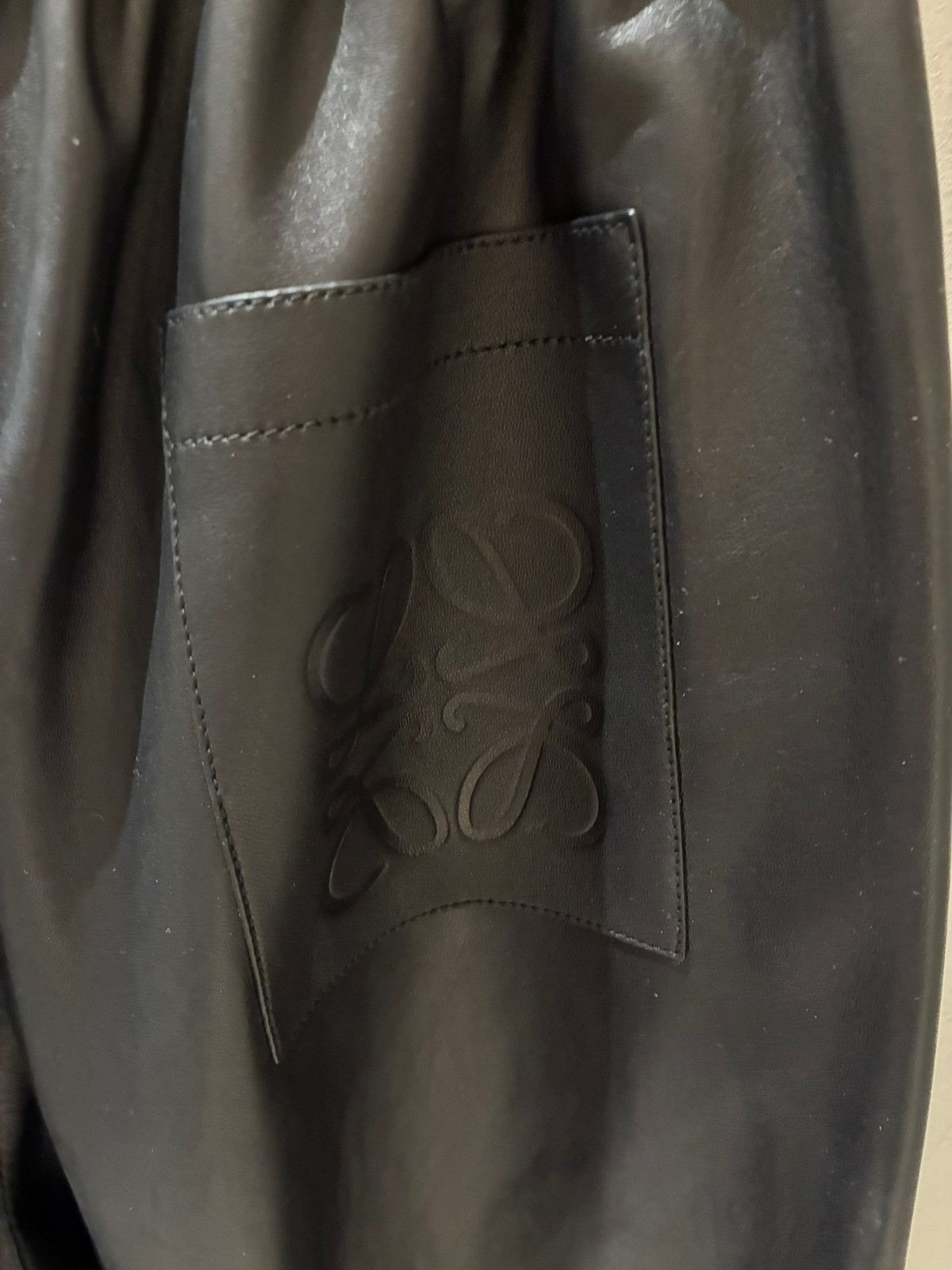 Loewe o1in1g0426 Cropped Leather Trouser in Black Size 27" / US 4 / IT 40 - 3 Thumbnail