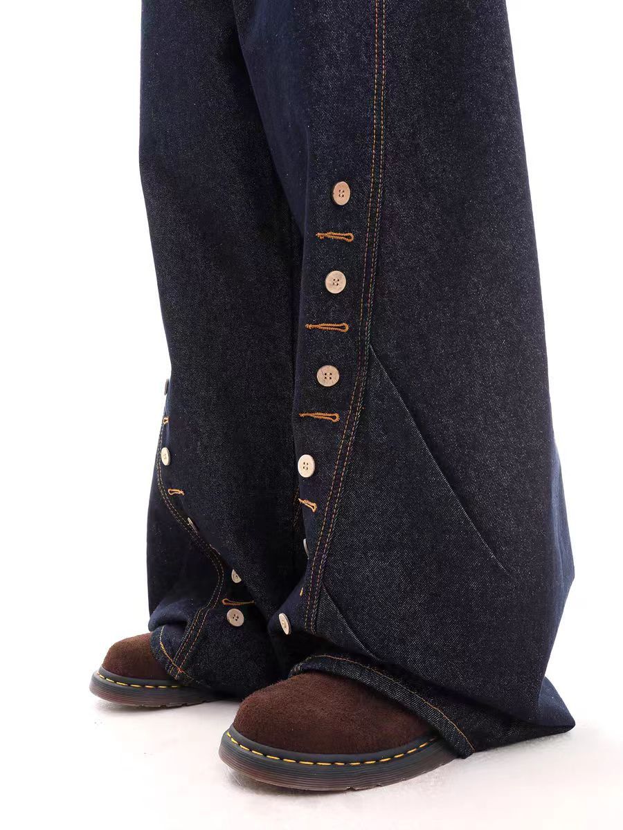 Jean Loose-fitting black button-fly jeans Size US 32 / EU 48 - 5 Thumbnail