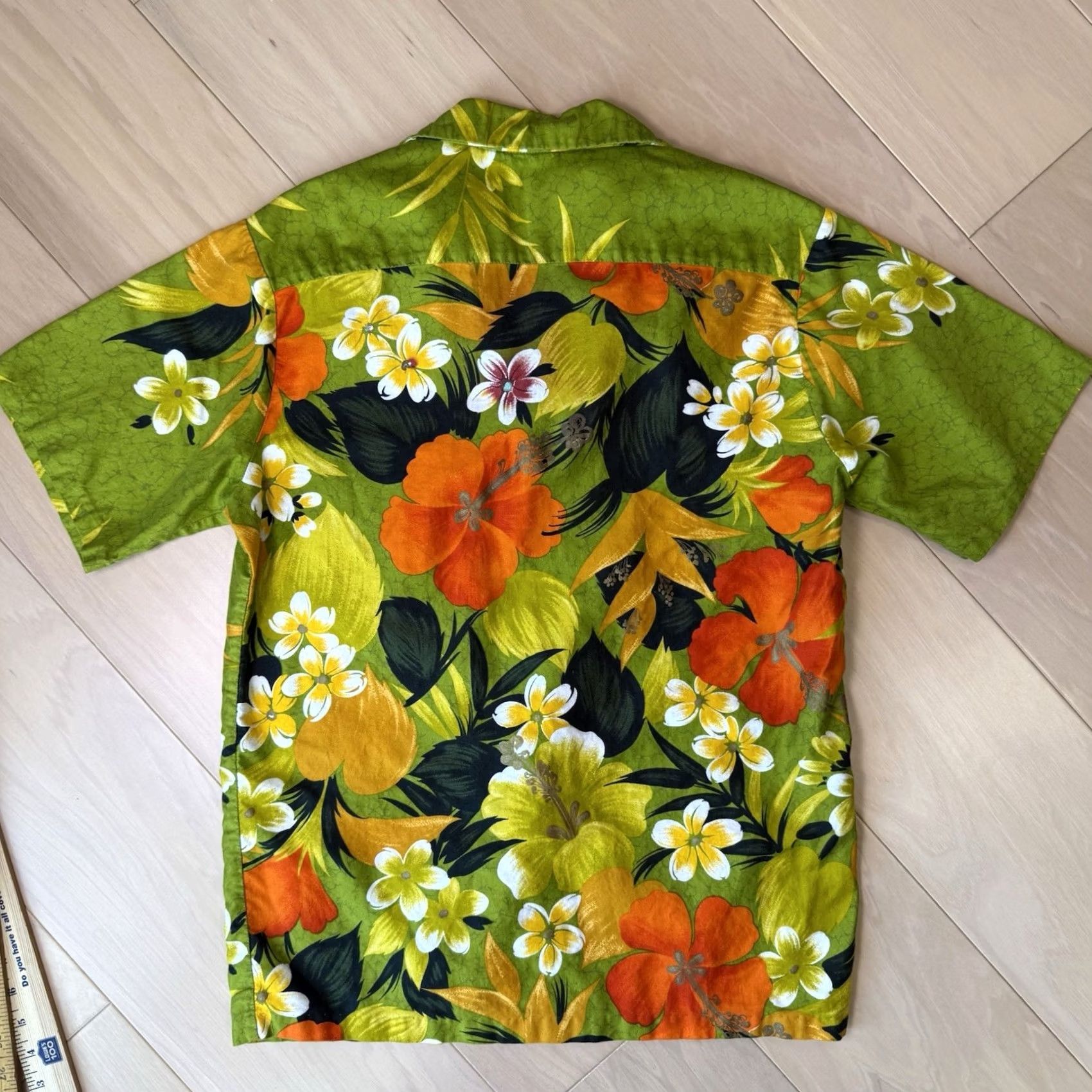 Sears VINTAGE Sears Hawaii Shirt Medium Green 60s Short Sleeve Floral Beach Hawaiian 60s Mens Shirt Size US M / EU 48-50 / 2 - 7 Thumbnail