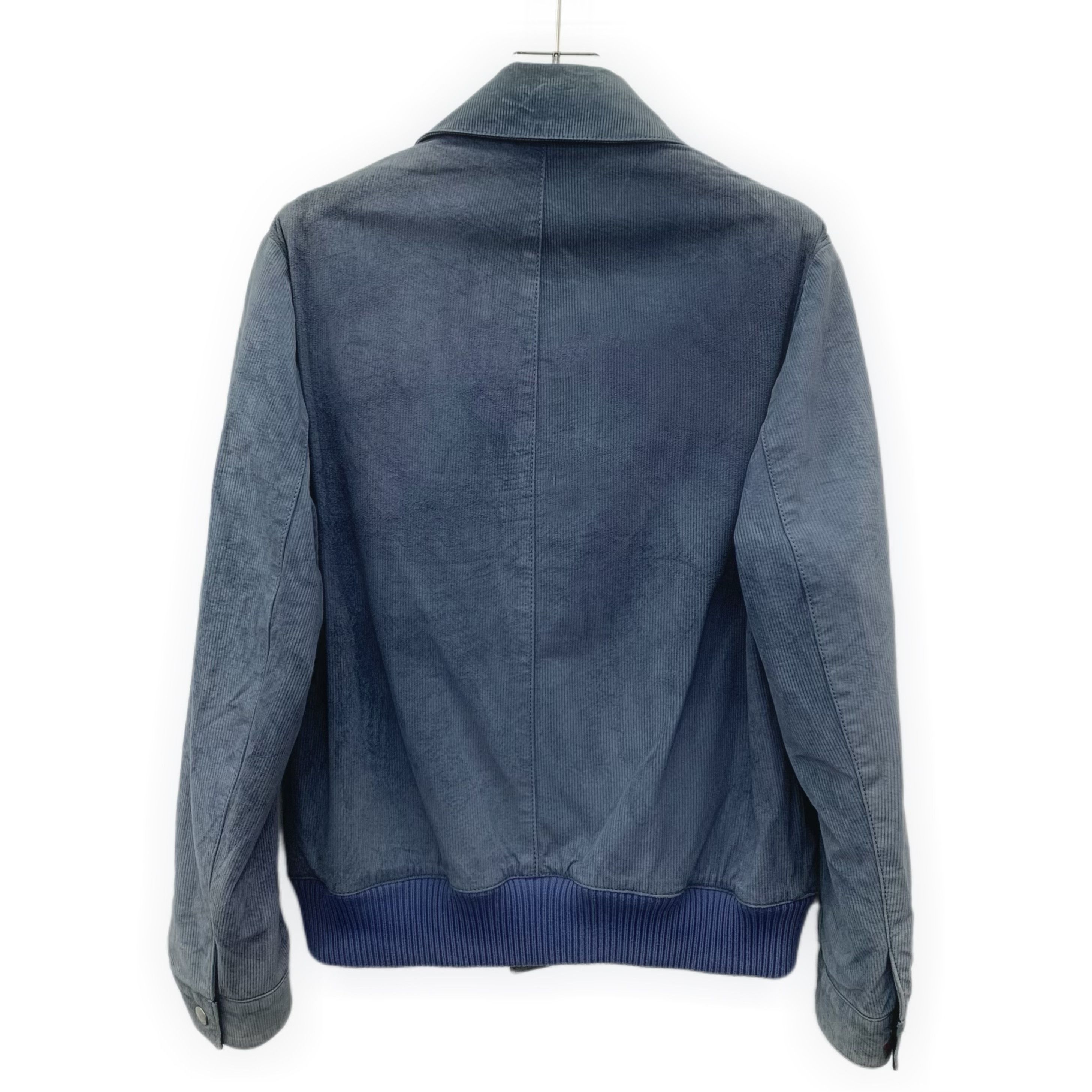 Gucci Gucci Blue Leather Button-Up Jacket (Size 48 M) Size US M / EU 48-50 / 2 - 9 Thumbnail