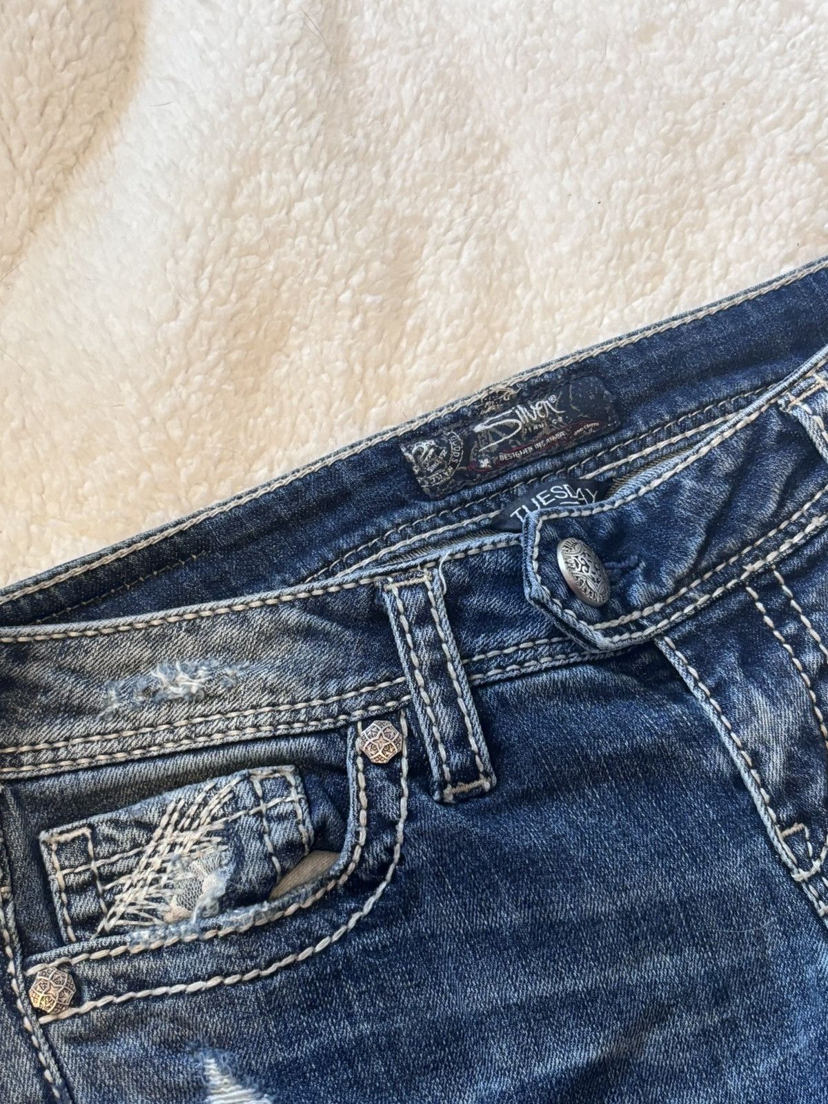 Silver Jeans Co. Deadstock Silver Jeans Size 28" / US 6 / IT 42 - 3 Thumbnail