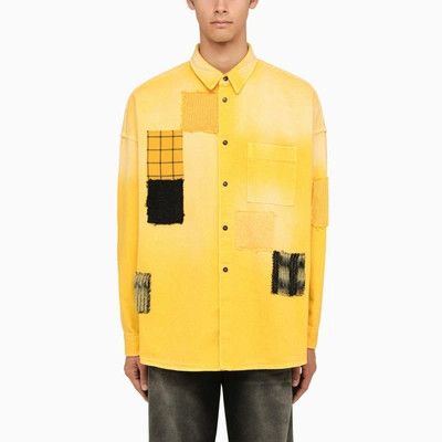 Marni o1w1db10824 Patchwork Shirt in Yellow Size US S / EU 44-46 / 1 - 1 Thumbnail