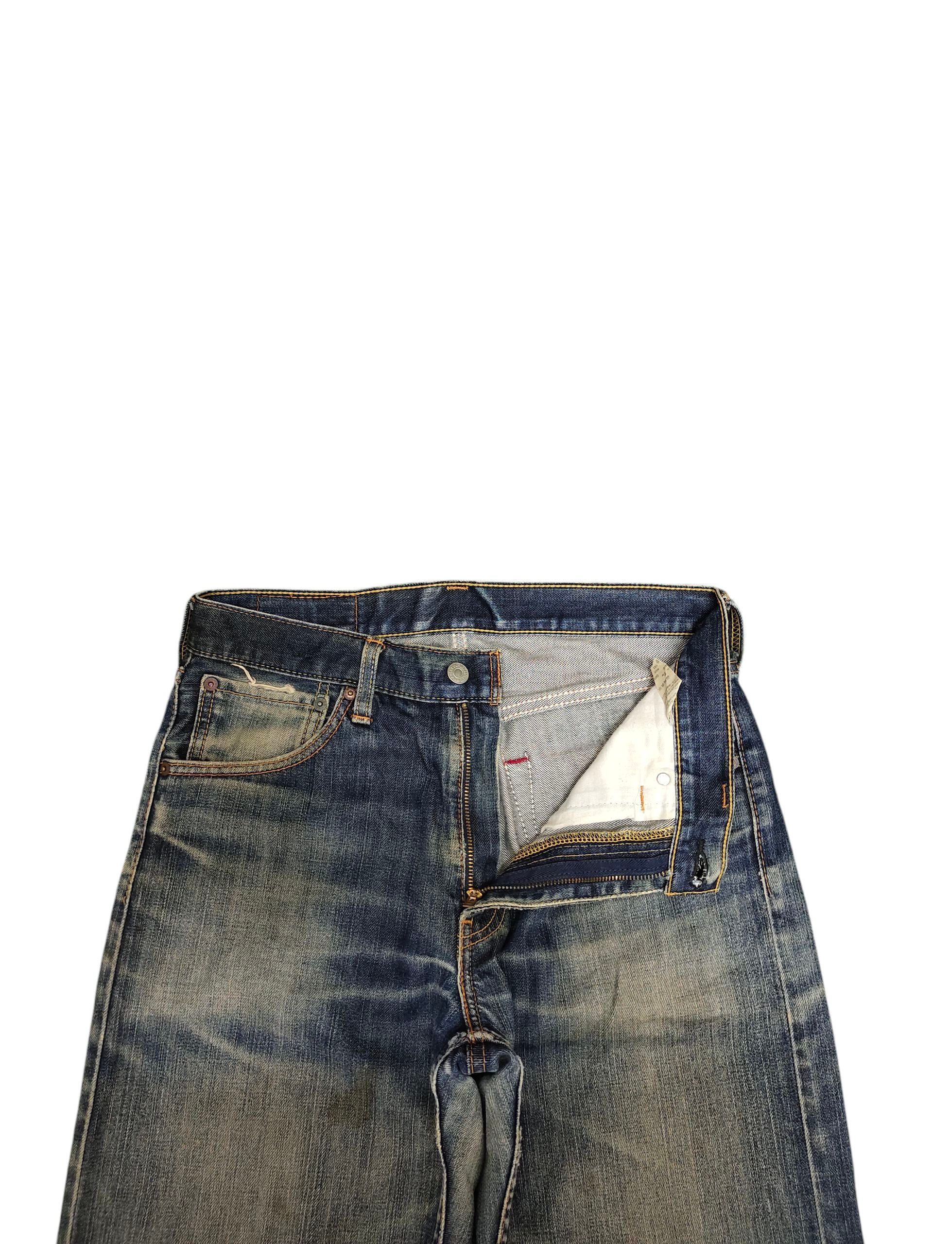 Levi's Vintage Clothing Vintage 2000s Levis 703 Clawmark Distress Faded Denim Jeans Size US 30 / EU 46 - 9 Thumbnail