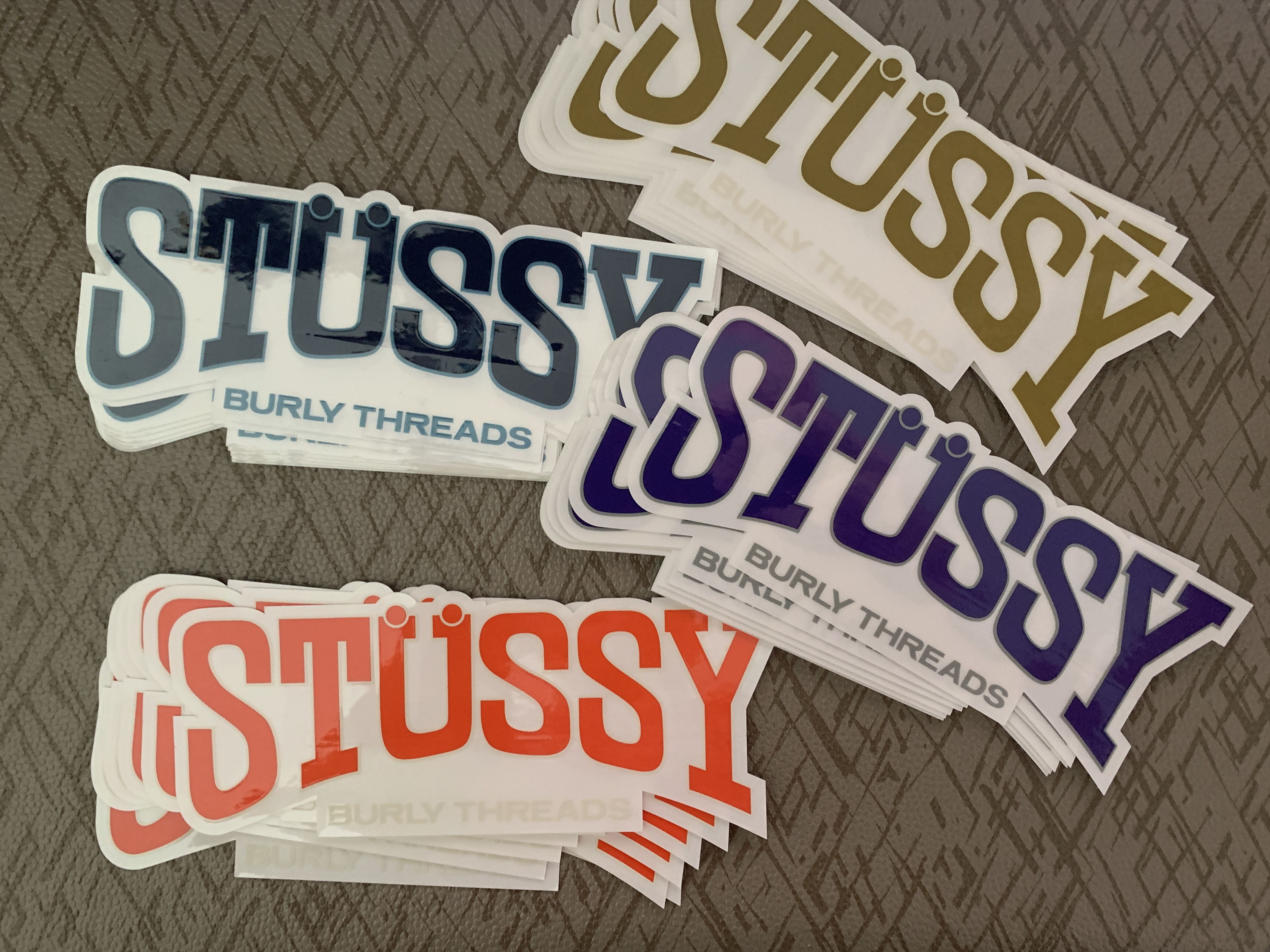 Stussy STUSSY Stickers (Pack of 25) Burly Threads Size ONE SIZE - 1 Thumbnail