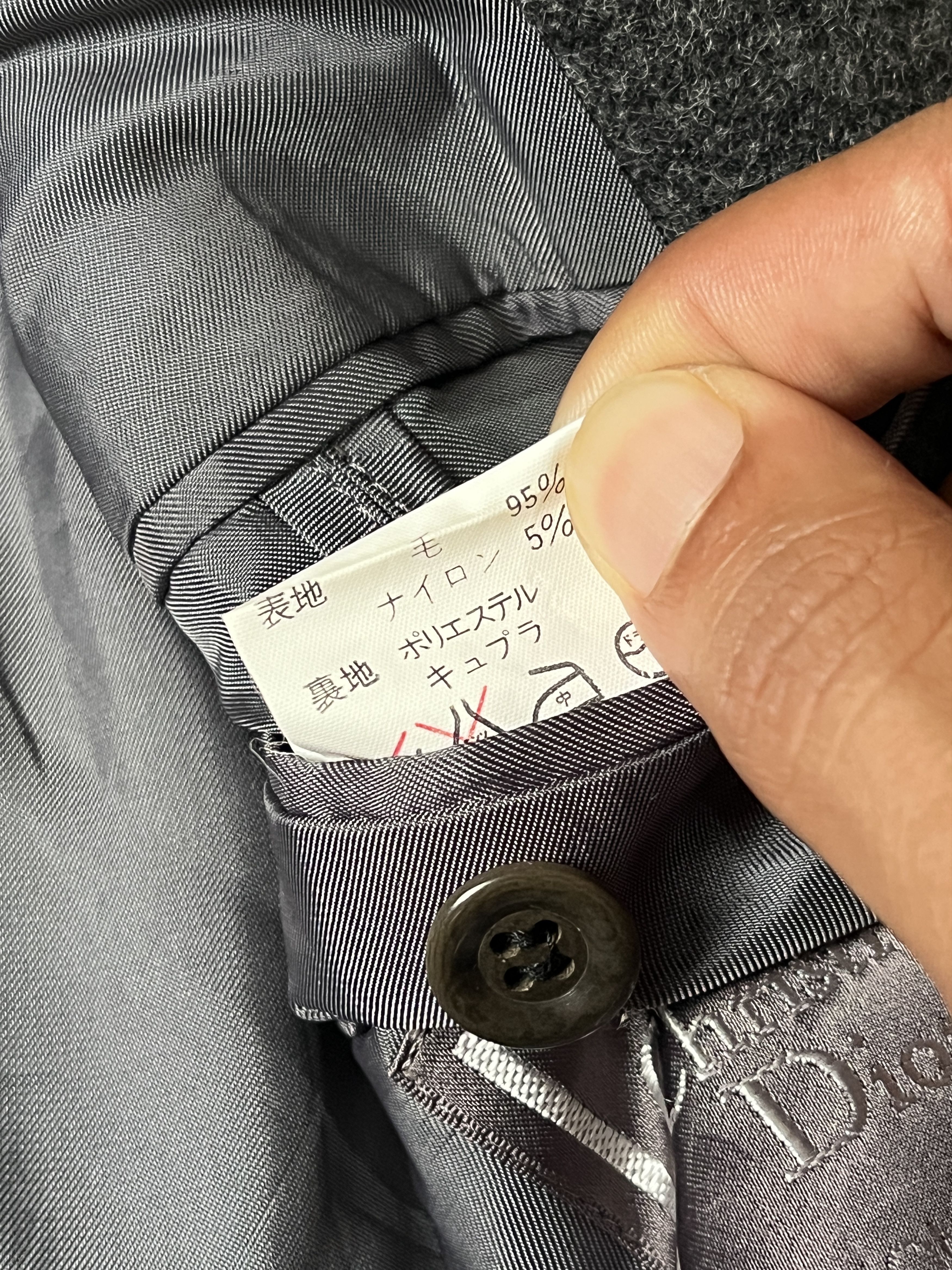 Christian Dior Monsieur Christian Dior Monsieur Wool Grey Blazer S Size 42R - 9 Thumbnail