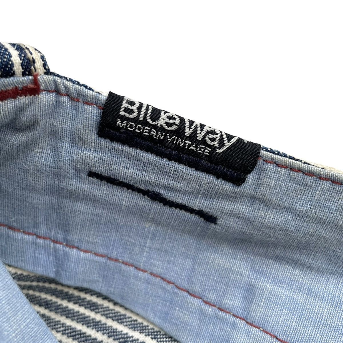 Japanese Brand Blue Way Jeans Japan Hickory Naval Work Pants Size US 34 / EU 50 - 10 Thumbnail
