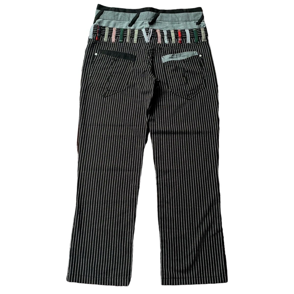 Hysteric Glamour × PPFM × Vintage Vintage Suggestion Double Waist Stripe Punk Trousers Pants Size US 31 - 3 Thumbnail