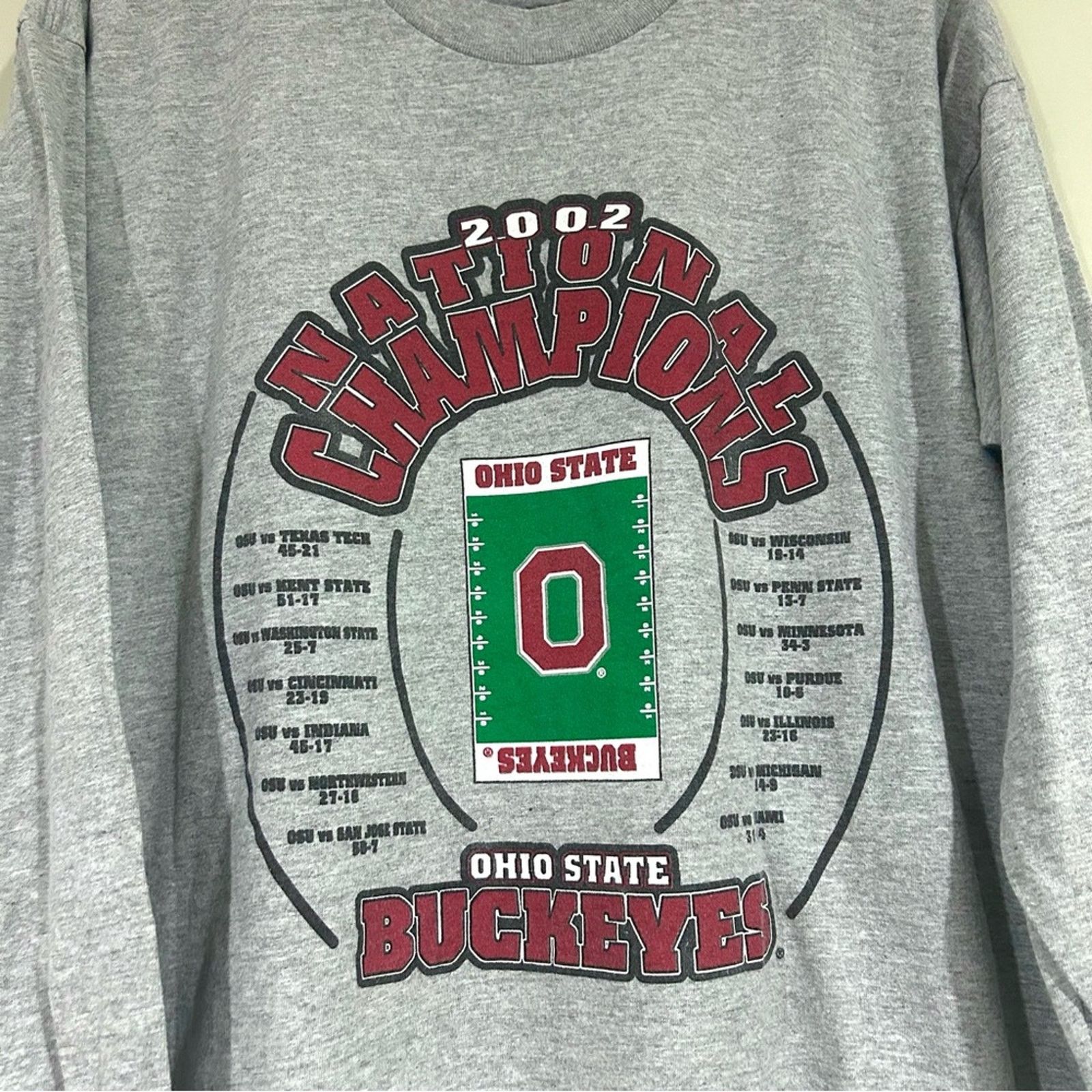 Lee Vintage 2002 Ohio State Football Nationals Champs Shirt Size US L / EU 52-54 / 3 - 2 Thumbnail
