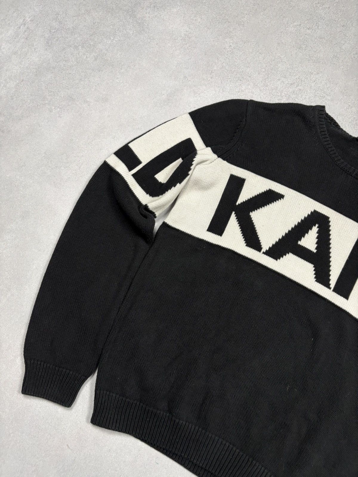 Karl Lagerfeld Karl Lagerfeld Logo Knit Sweater Black Big Graphic S-M Size US S / EU 44-46 / 1 - 4 Thumbnail