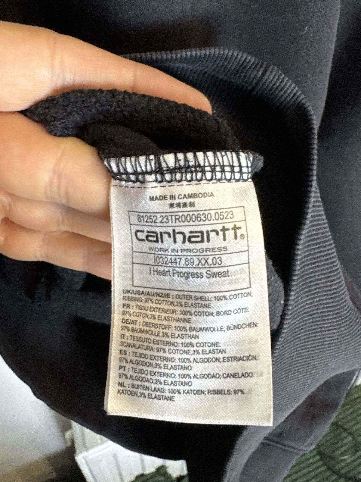 Carhartt Wip Carhartt WIP work in progress streetwear Hype cool crewneck Size US L / EU 52-54 / 3 - 4 Thumbnail