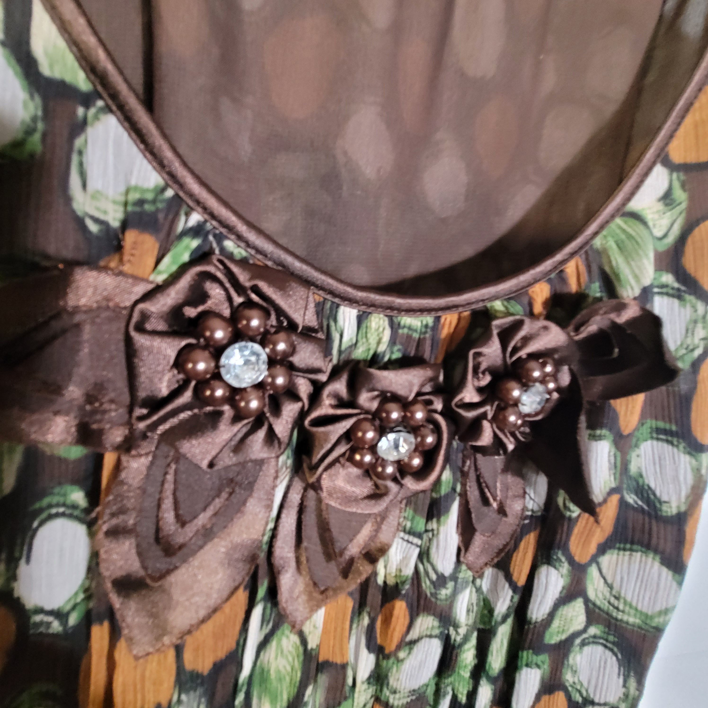 Other Women's Size XXS Silk Short Sleeve Dress SAA568 Size XXS / US 00 / IT 34 - 4 Thumbnail