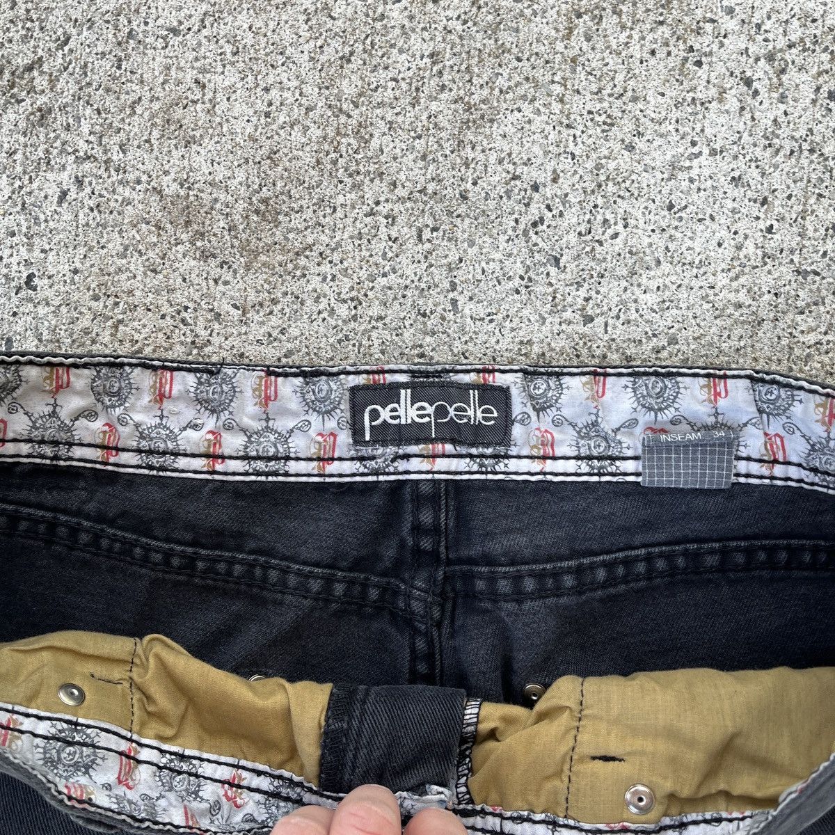 Pelle Pelle Vintage Pelle Pelle Black Jeans 36x34 Skater Urban Size US 36 / EU 52 - 5 Thumbnail