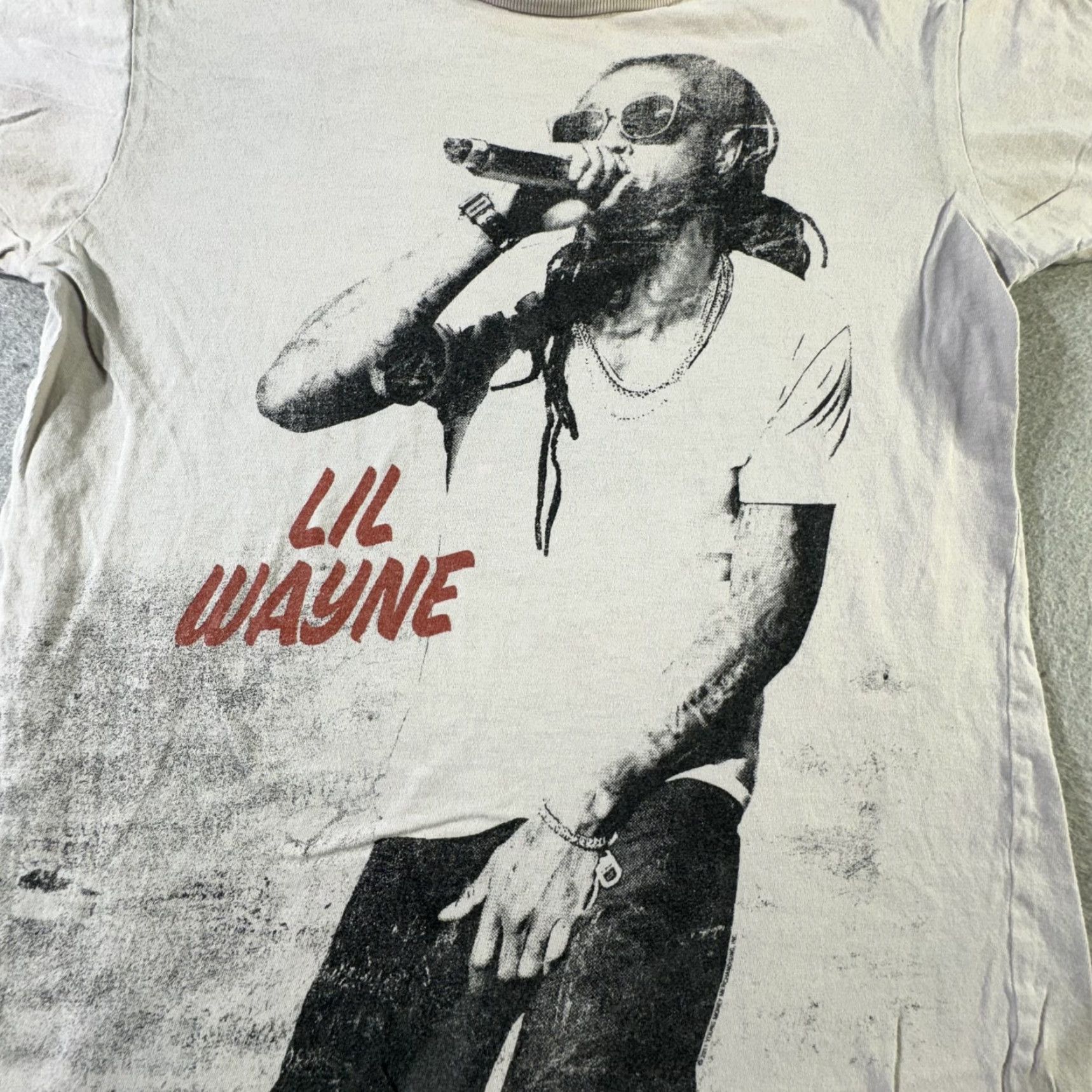 Vintage VINTAGE Lil Wayne Mens Medium T-Shirt White Rap Hip Hop Concert Music Graphic Tee Size US M / EU 48-50 / 2 - 2 Thumbnail