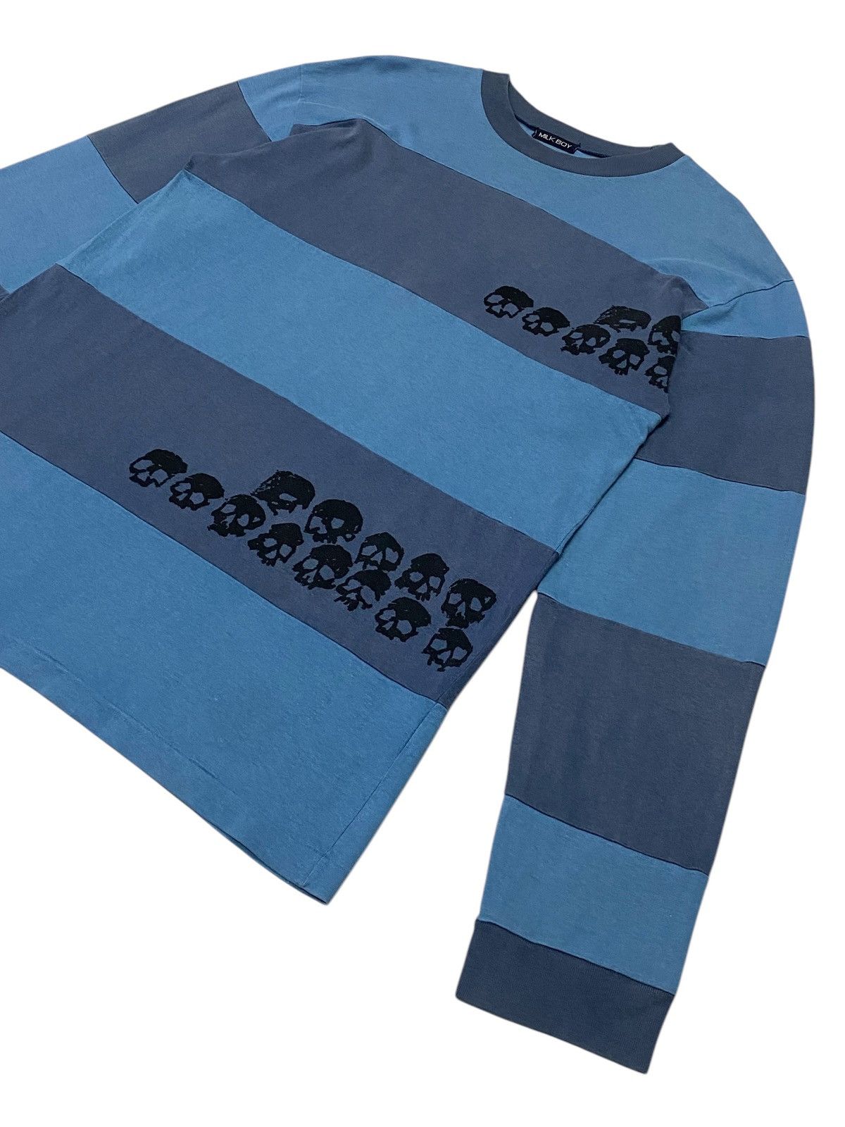 Beauty Beast × Japanese Brand Vintage “Milk Boy” Skull Long Sleeve T-Shirt Size US M / EU 48-50 / 2 - 18 Thumbnail
