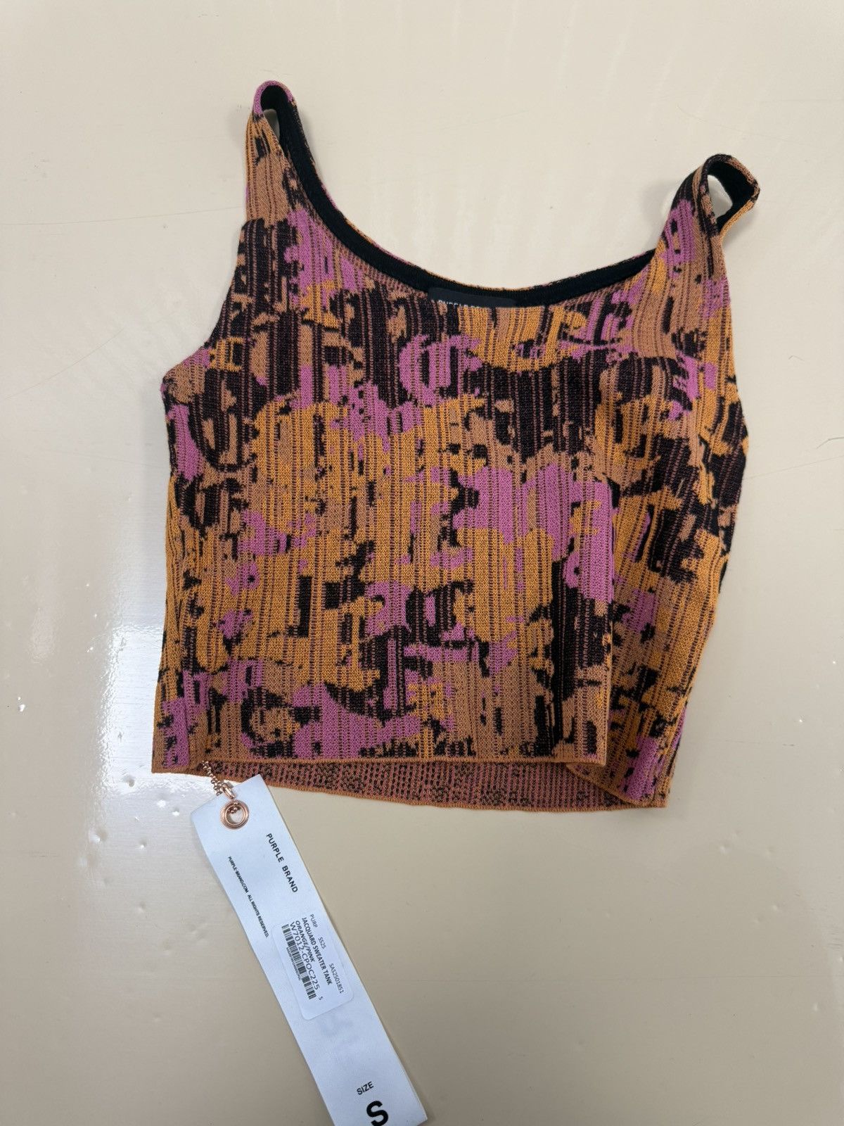 Other Purple Brand Jacquard Sweater Tank Size S / US 4 / IT 40 - 1 Thumbnail