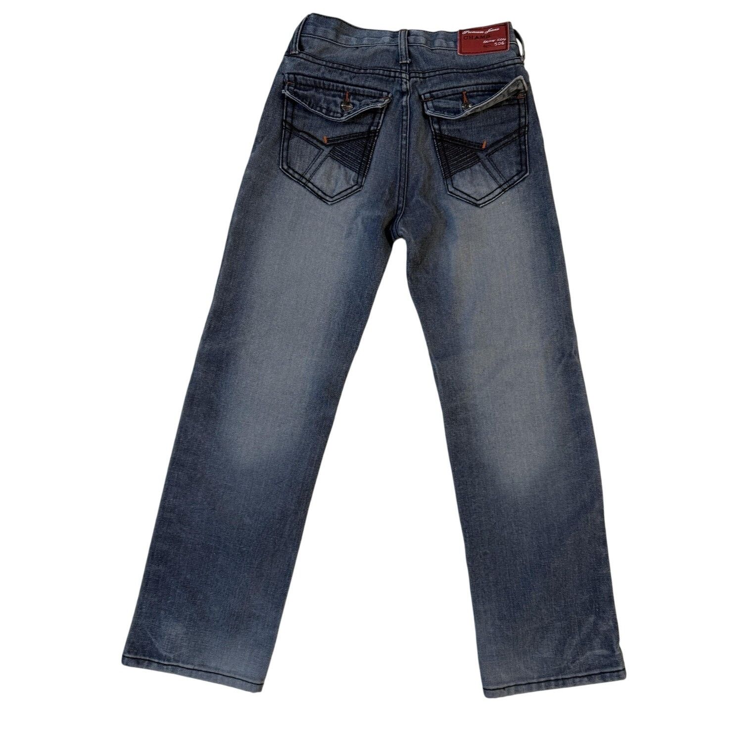 & Other Stories Chams Jeans Girls Size 14 Skinny Slim 506 Distressed Y2K Size 36" / US 14 / IT 50 - 9 Thumbnail