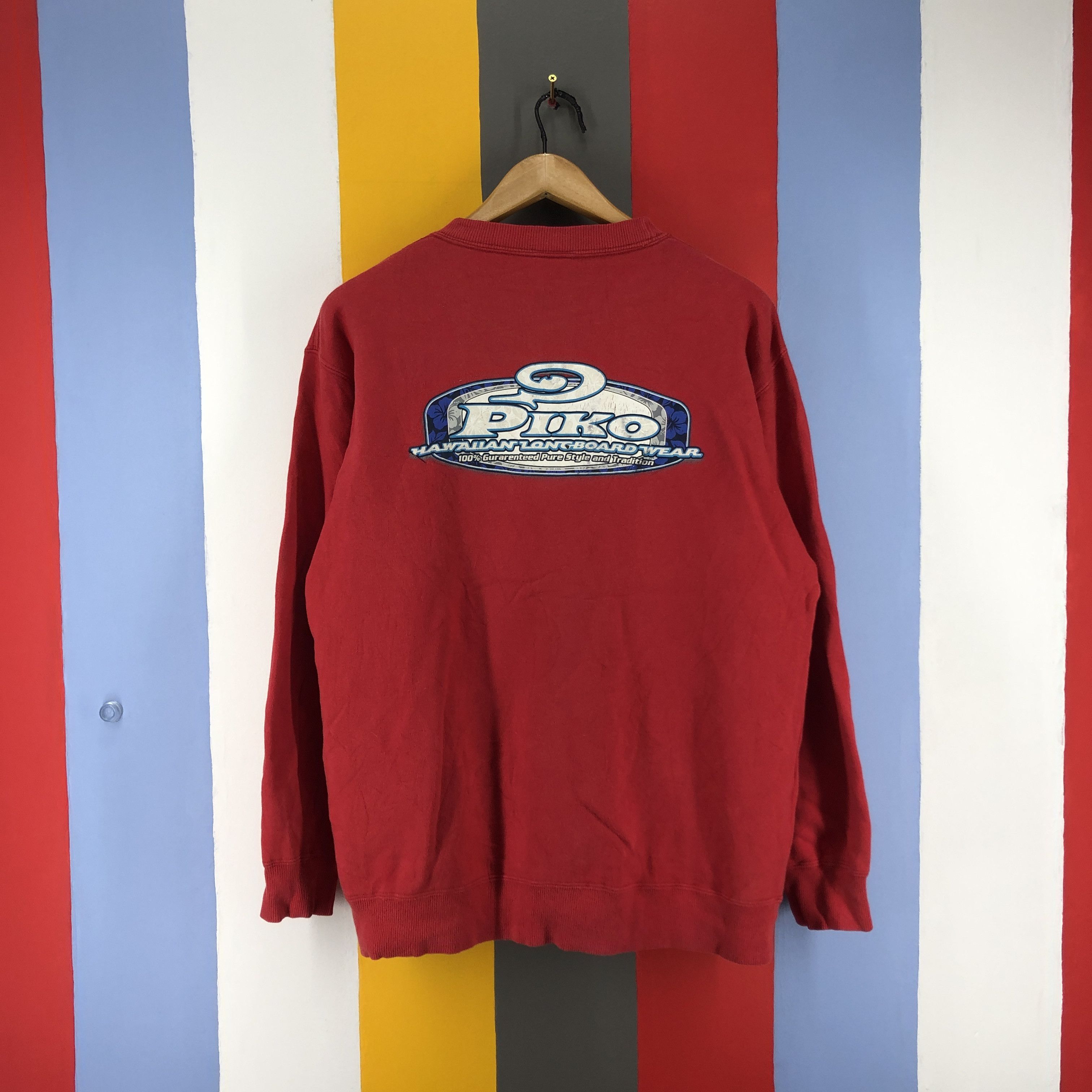 Other PIKO HAWAIIAN LONGBOARD Crew Neck Sweatshirt #0806/Y Size US M / EU 48-50 / 2 - 1 Thumbnail