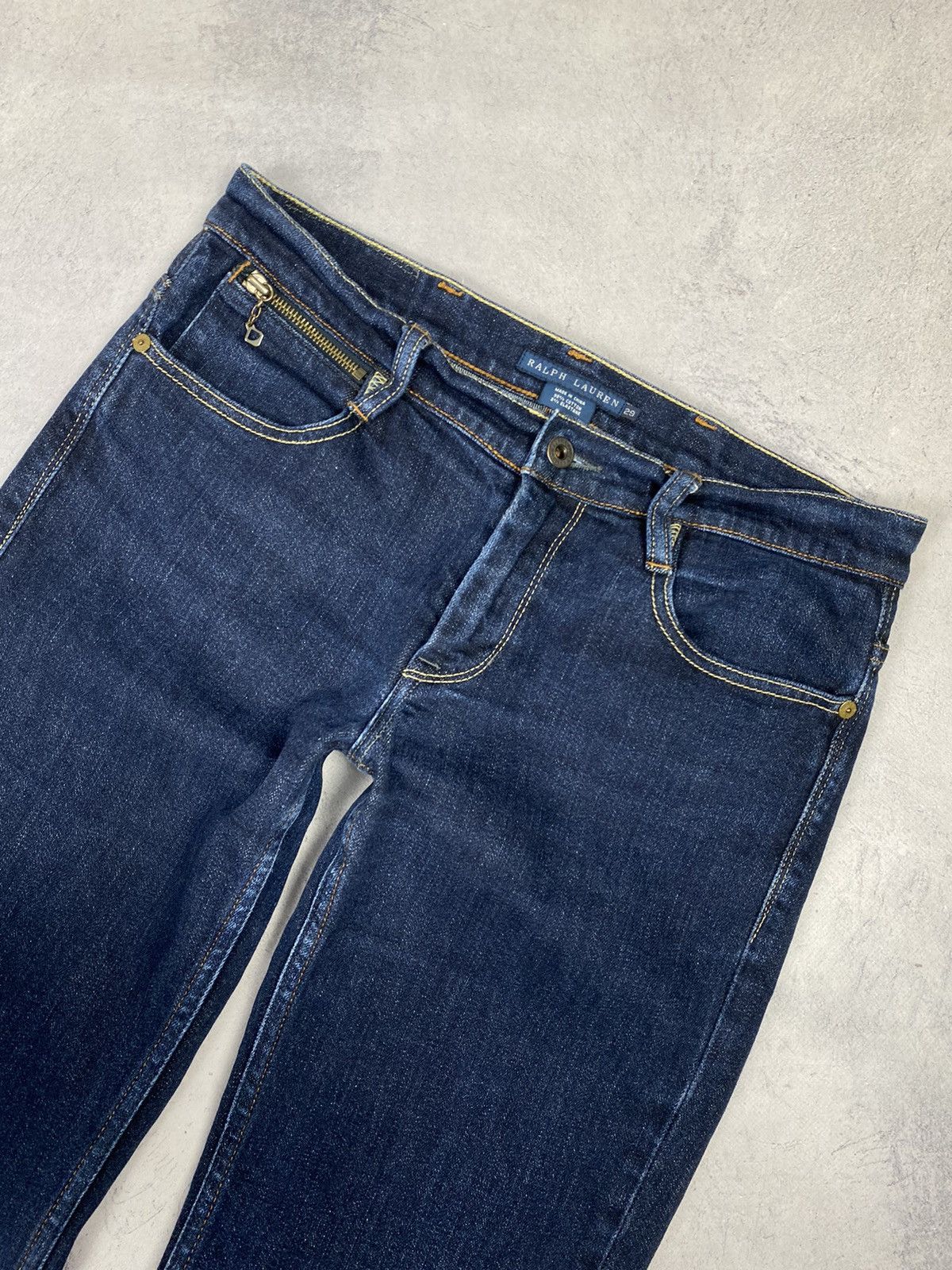 Polo Ralph Lauren × Ralph Lauren × Vintage Vintage Polo Ralph Lauren Flared Bootcut Denim Jeans Y2K Size 29" - 11 Thumbnail