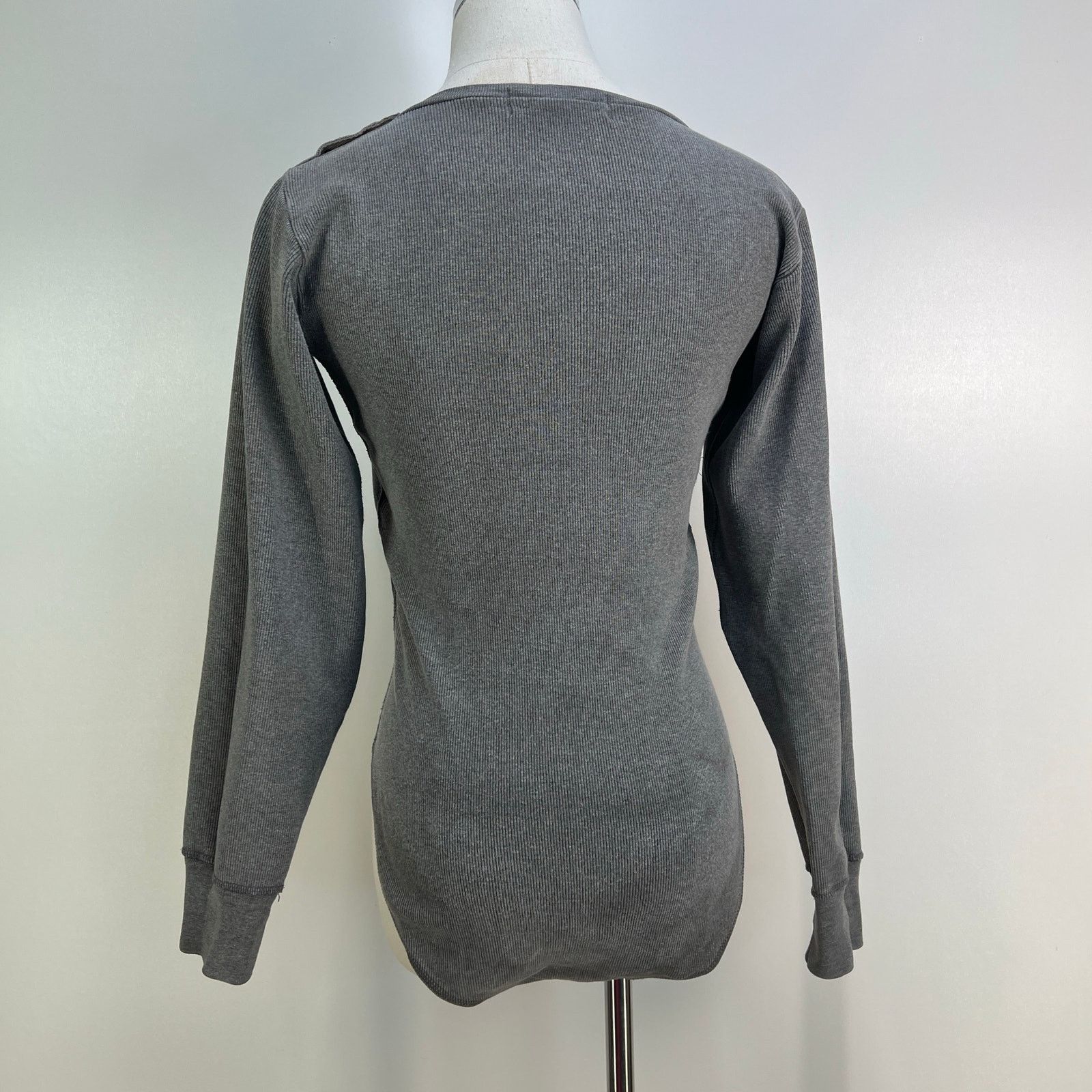 Ralph Lauren Vintage Ralph Lauren Ribbed Bodysuit Gray Size M / US 6-8 / IT 42-44 - 9 Thumbnail