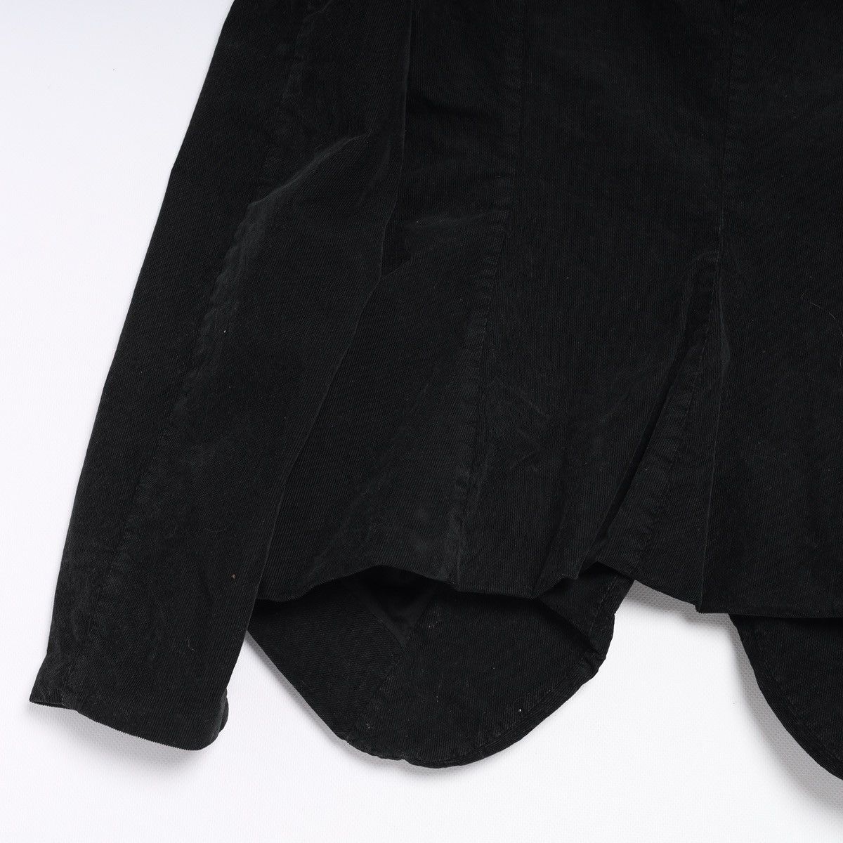 Rundholz Rundholz Corduroy Velvet Blazer Black Jacket Avantgarde Size L / US 10 / IT 46 - 10 Thumbnail