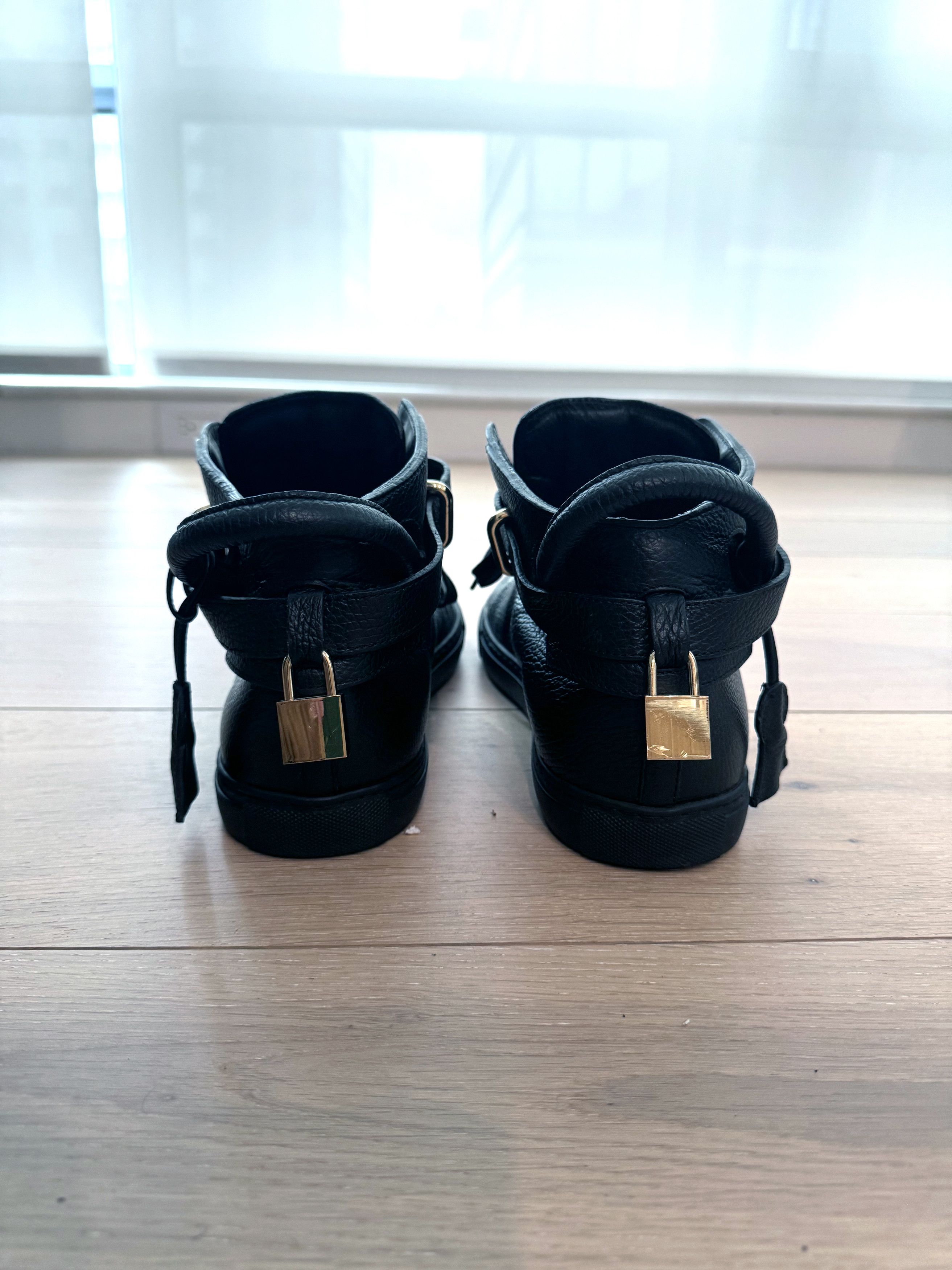 Buscemi Buscemi 100MM Black High Top Sneakers US12 / EU 45 Size US 12 / EU 45 - 6 Thumbnail
