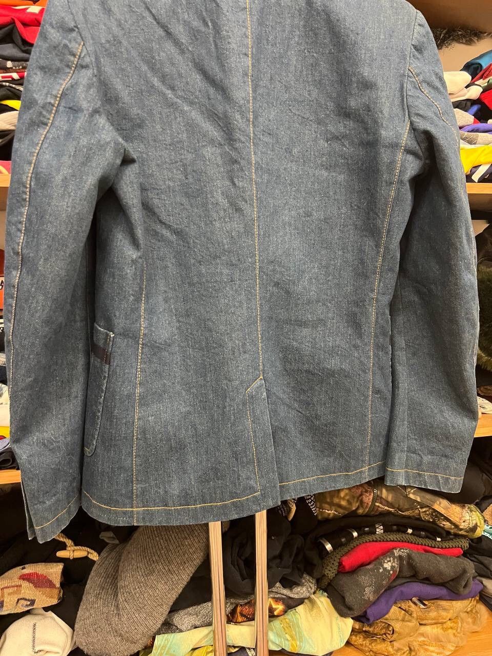 Alexander McQueen 💎 Alexander Mcqueen Denim Avant Garde Pocket blazer Size 52R - 13 Thumbnail
