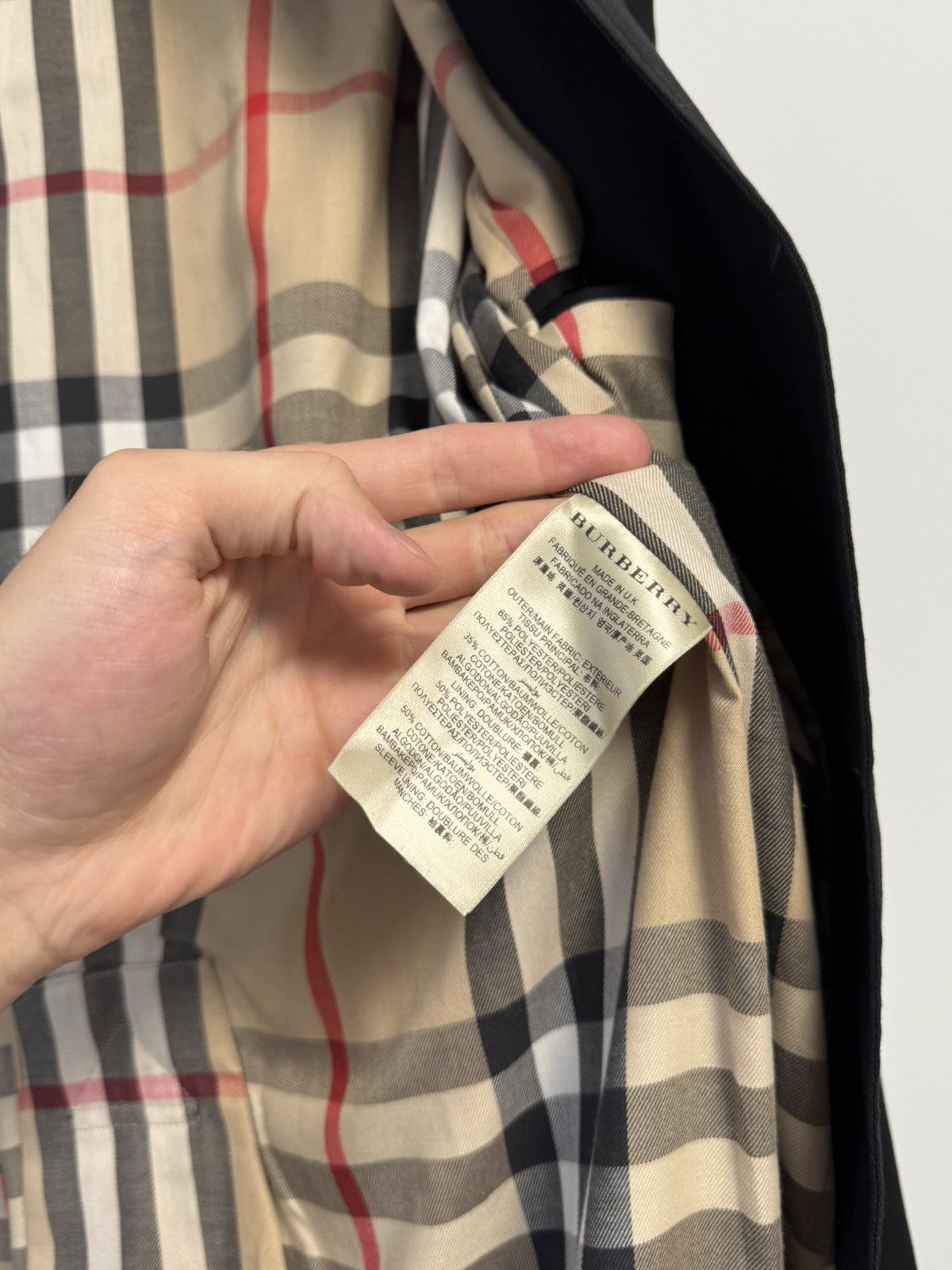 Burberry Burberry Trench Coat Luxury Monogram Black Nova Check Size US L / EU 52-54 / 3 - 15 Thumbnail