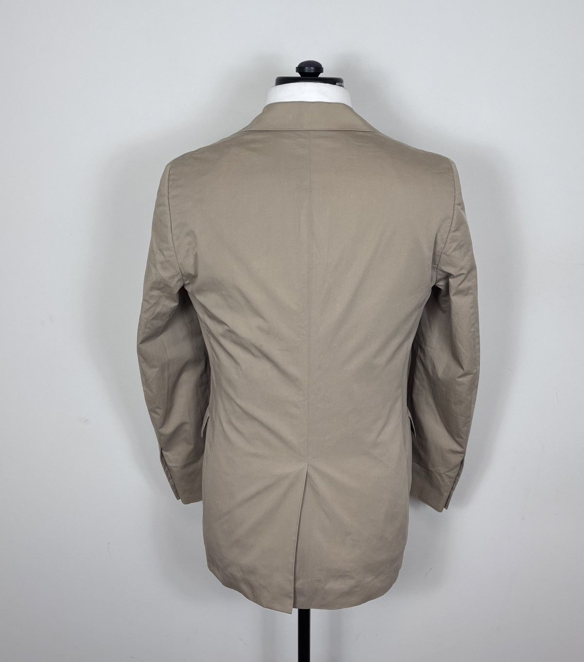 Prada Prada Men’s Beige Brown Cotton Blazer Jacket 2-Buttons Size 34R - 12 Thumbnail