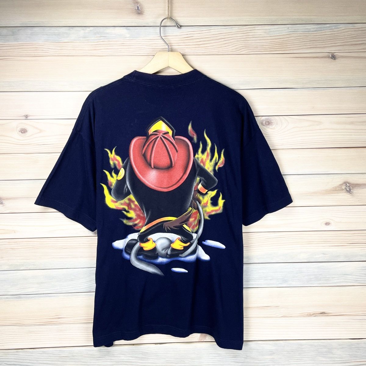 Vintage 🦁Warner Bros.🦁 Tasmanian Devil Vintage T-shirt Size US L / EU 52-54 / 3 - 3 Thumbnail