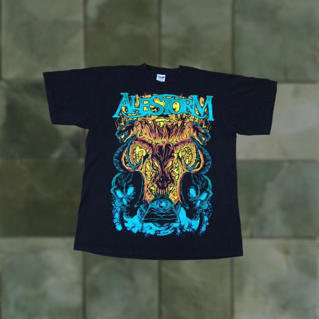 Fruit Of The Loom VINTAGE ALESTORM BACK THROUGH TIME WORLD TOUR TEE COTTON BLACK SIZE LARGE Size US L / EU 52-54 / 3 - 1 Thumbnail
