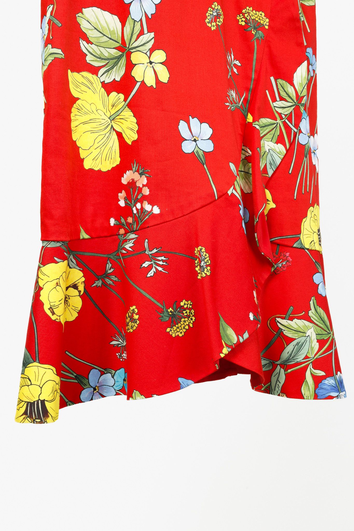 Alice + Olivia Alice + Olivia Red Floral Lace Strap Dress Size S / US 4 / IT 40 - 8 Thumbnail