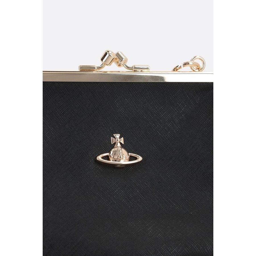 Vivienne Westwood VIVIENNE WESTWOOD Granny Frame Black Leather Bag New & Authe Size ONE SIZE - 4 Thumbnail