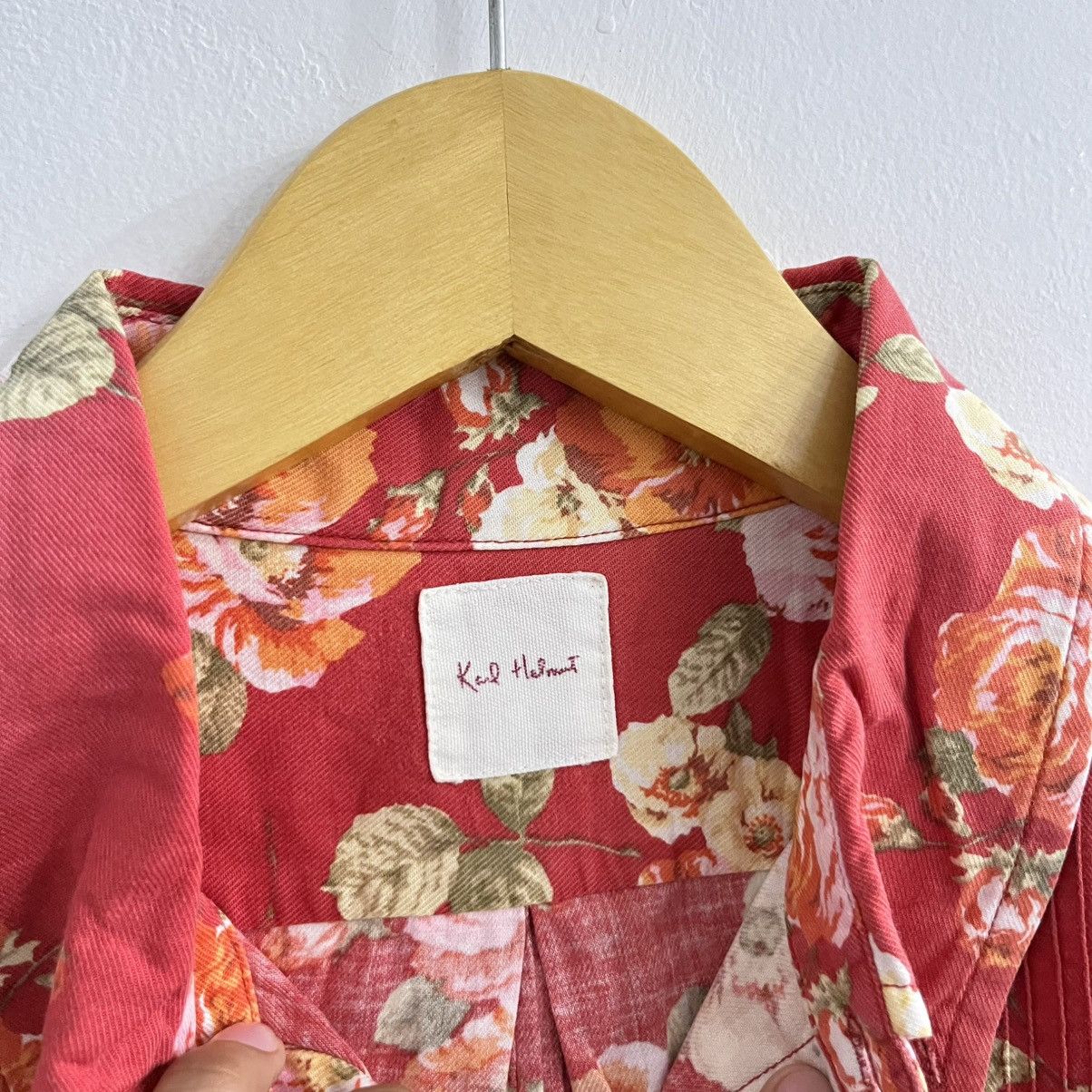 Karl Helmut Karl Helmut Flower Pattern Shirt Size US L / EU 52-54 / 3 - 5 Thumbnail