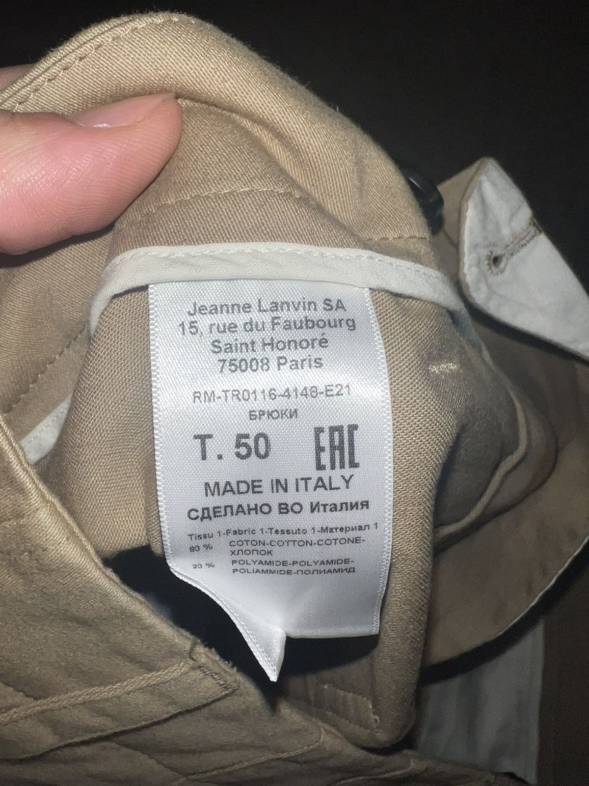 Lanvin Lanvin Tapered Trousers Size US 34 / EU 50 - 5 Thumbnail