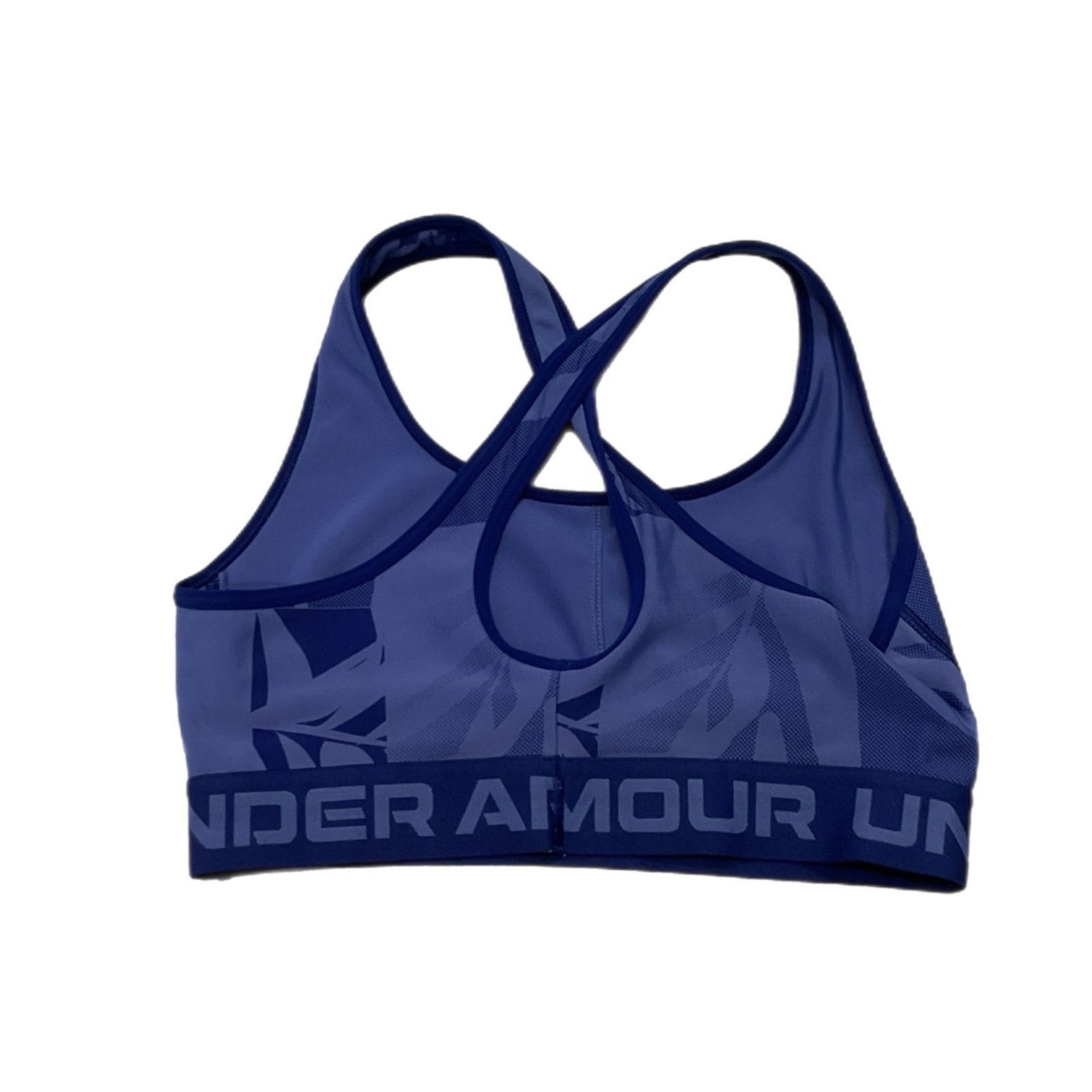 Under Armour Under Armour Blue Crossback Logo Band Sports Bra Size M / US 6-8 / IT 42-44 - 2 Thumbnail