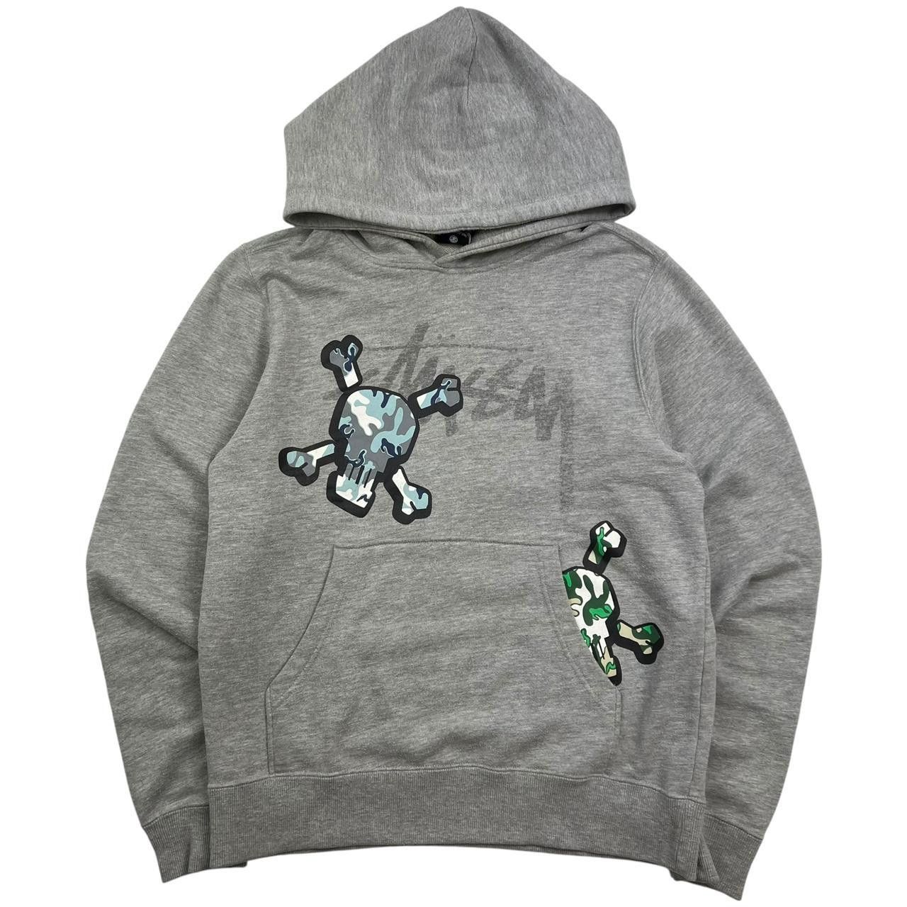 Stussy Vintage Stussy Camouflage Skull Pullover Hoodie - Small Size US S / EU 44-46 / 1 - 1 Thumbnail