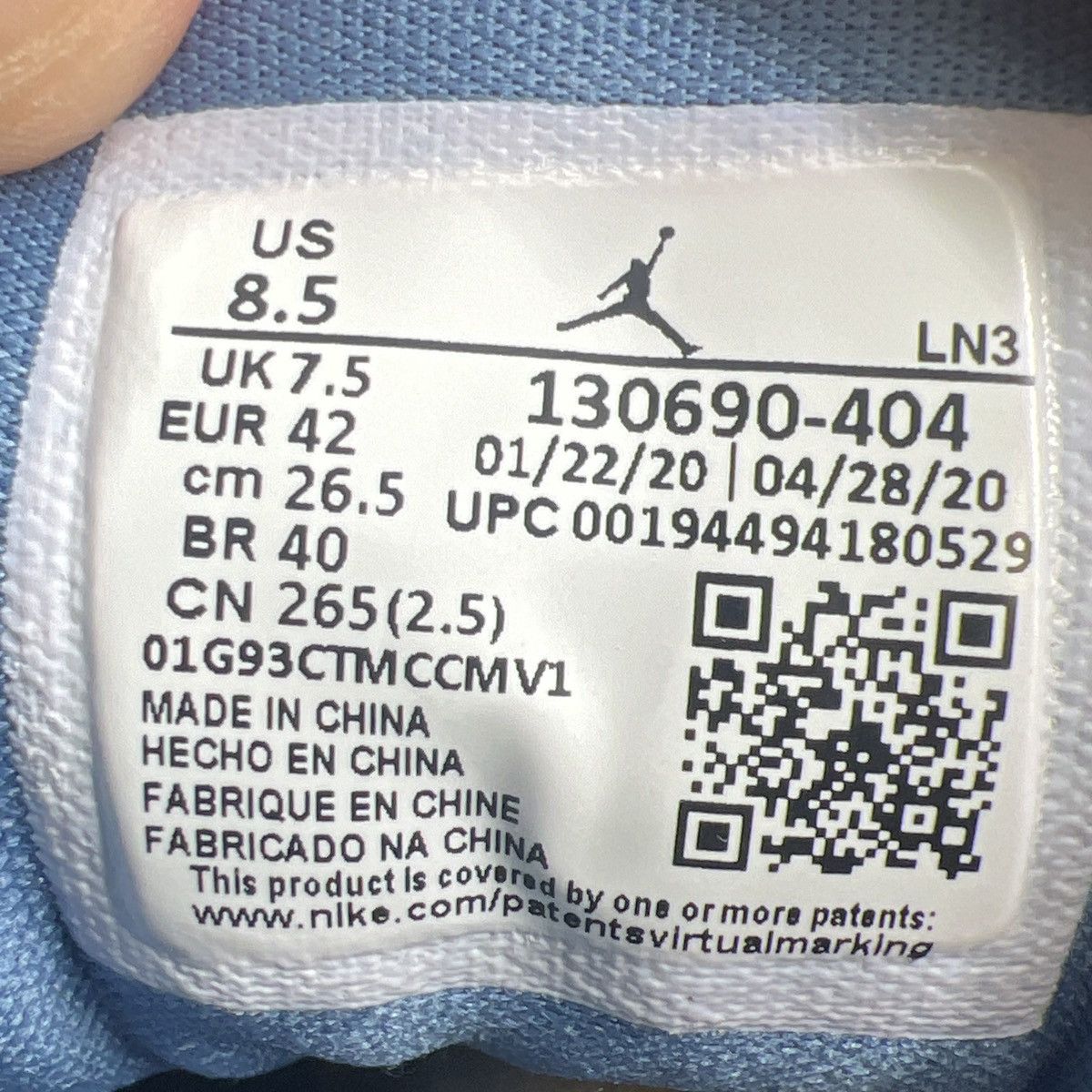 Jordan Brand Air Jordan 12 indigo Size US 8.5 / EU 41-42 - 9 Thumbnail