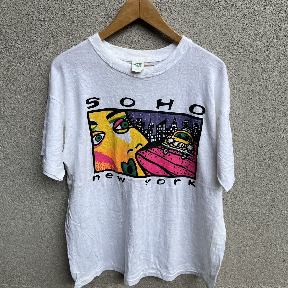 Vintage Vintage 90s SOHO New york city tee photo art Size US XL / EU 56 / 4 - 2 Thumbnail